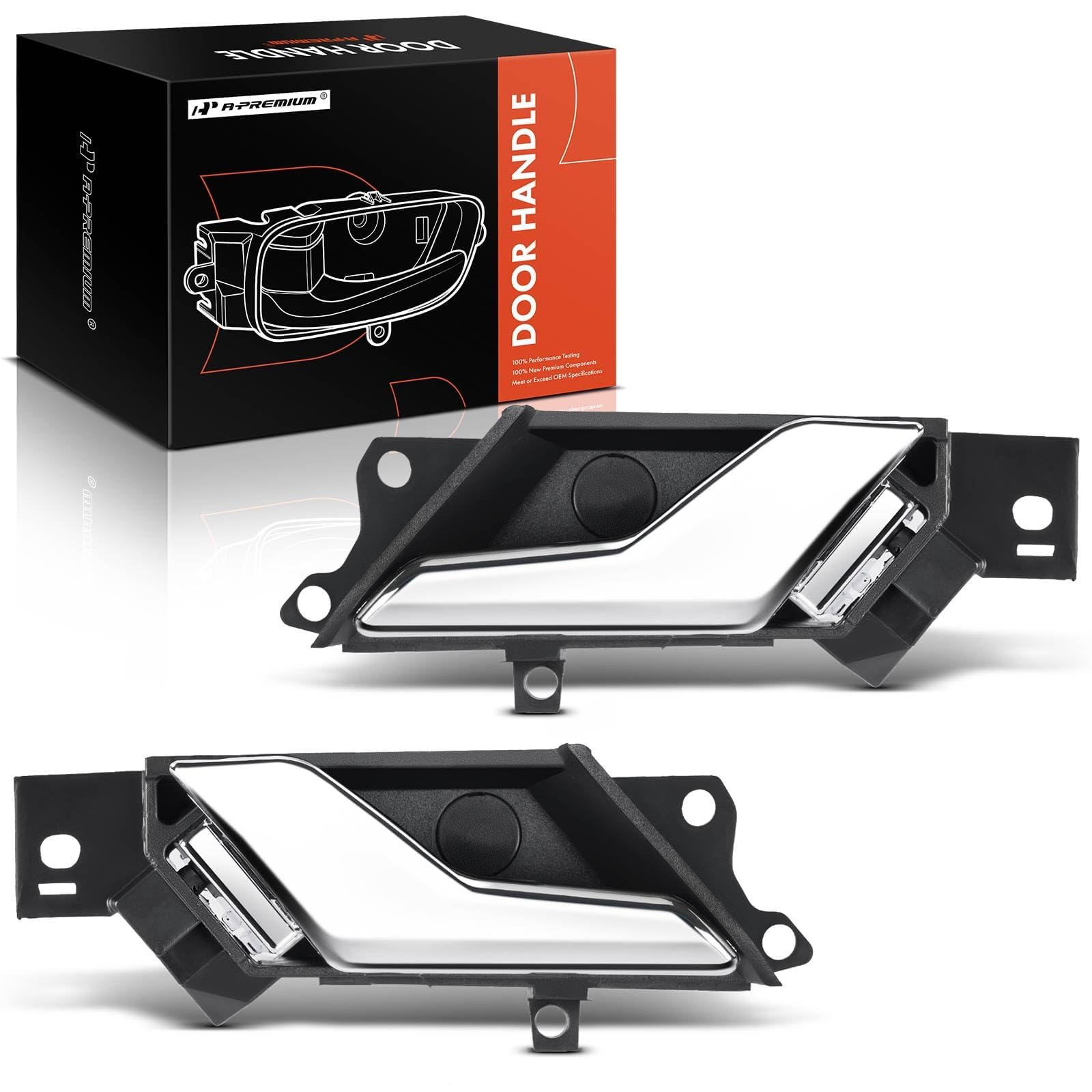 A-Premium Inside Interior Door Handles Compatible with Chevrolet Captiva Sport 2012-2015 & Saturn Vue 2008-2010, Chrome, 2-PC Set, Front or Rear