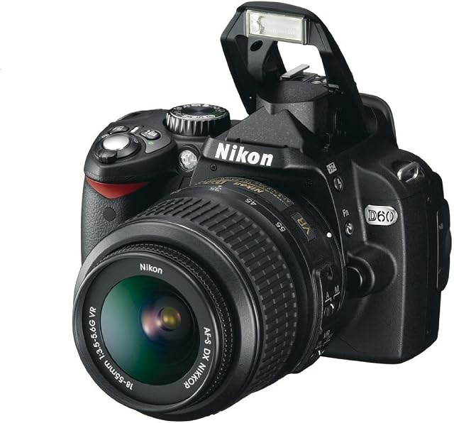 Nikon D60 DSLR Caméra avec 18-55mm f/3.5-5.6G Objectif de zoom Nikkor Focus-S automatique