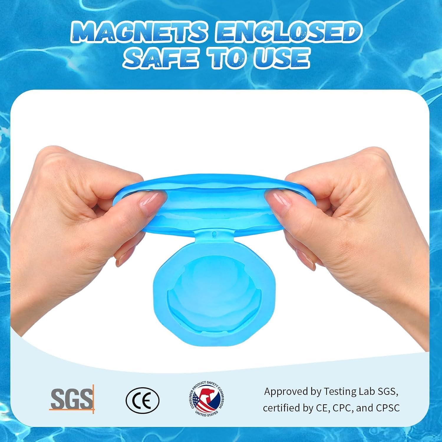 【12 Pack】Magnetic Reusable Water Balloons Fast Refillable for Kids Outdoor Activities, latex-free Kids Pool Beach Bath Toys, Self-Sealing Water Bomb Quick Fill for Summer Games