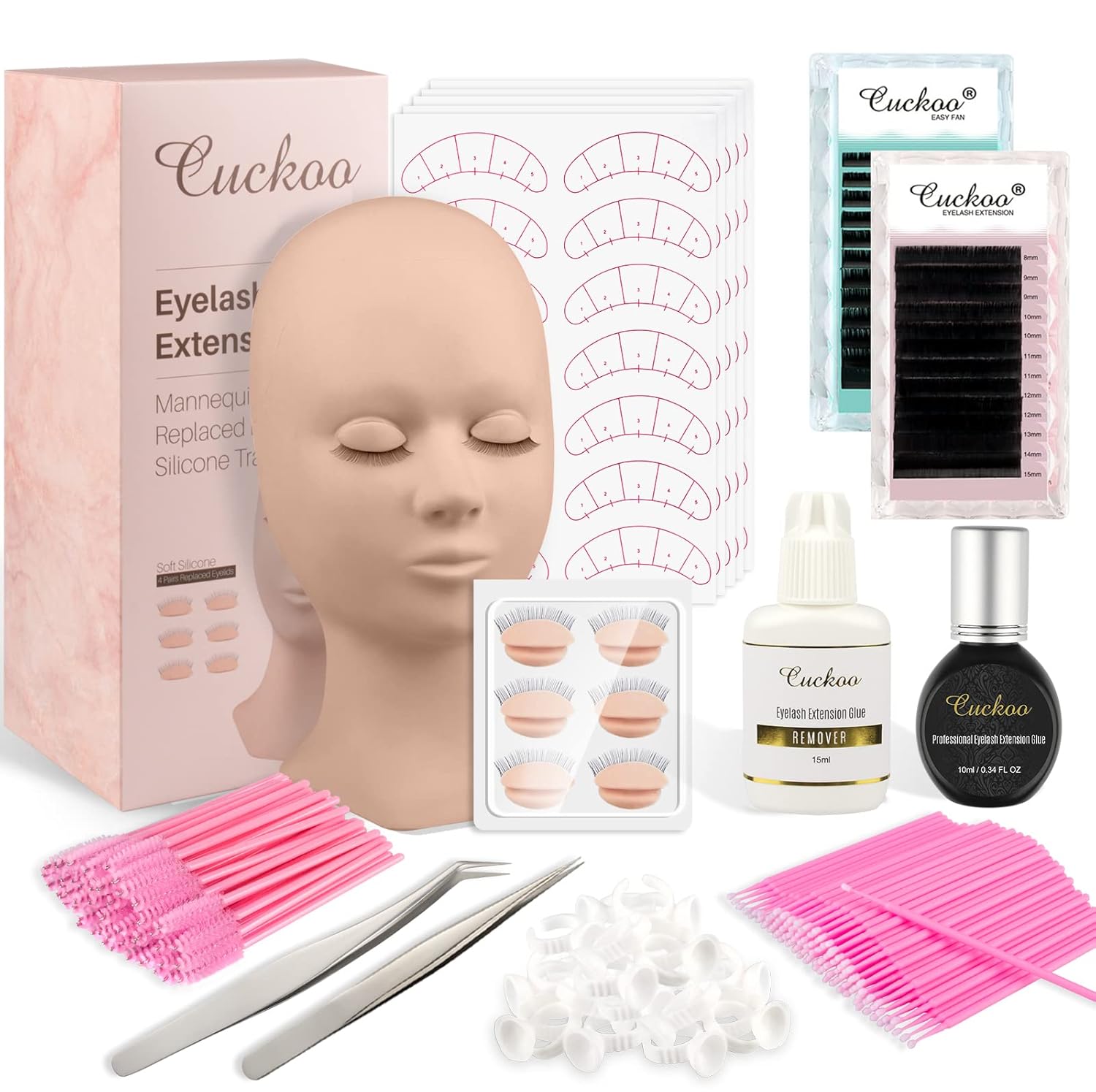 Eyelash Extension Kit,Cuckoo Upgraded Lash Extension
