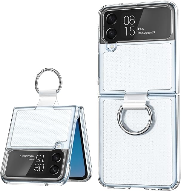 Olycism Case Compatible with Samsung Galaxy Z Flip 4 5G, Ultra-thin Back Cover Protection Protective Phone Case Cover for Galaxy Z Flip 4 Shock-Absorption Anti-scratching Slide-Proof Clear