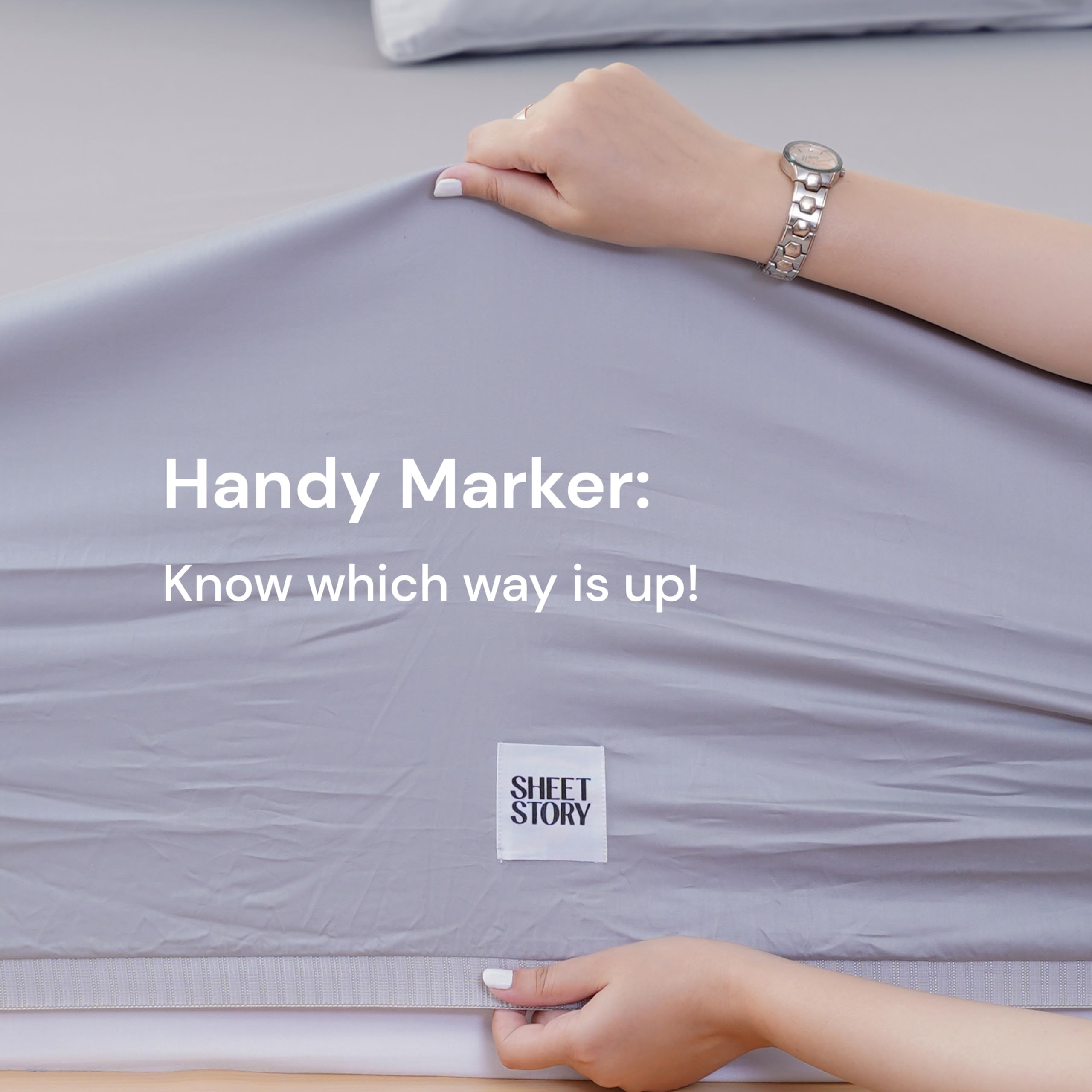 Sheet Story 100% Egyptian Cotton King Size Fitted Sheets, 41cm Deep Pocket, 400 Thread Count - Image 4