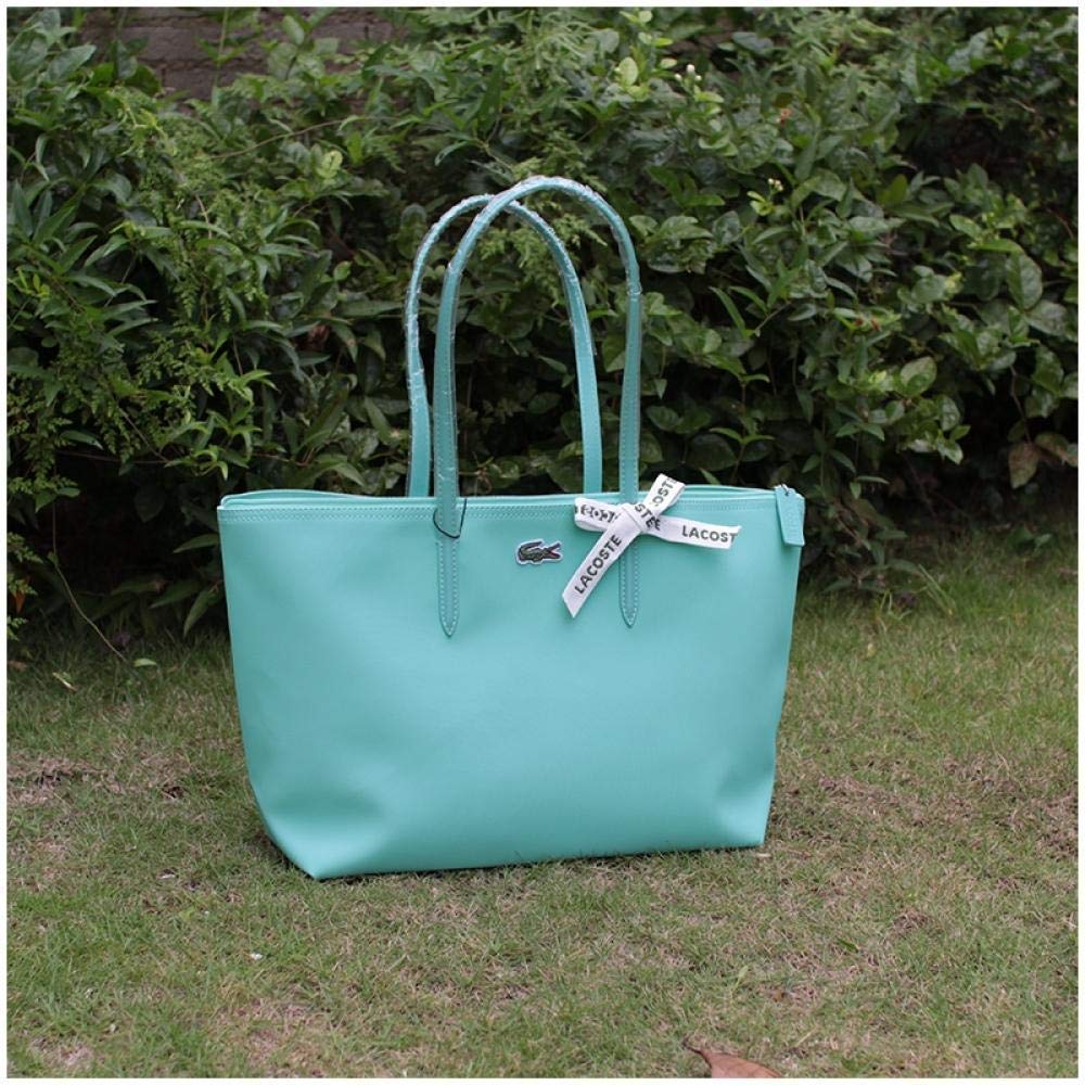 Trendy Generous Women's Bag Crocodile Dumpling Bag Large Capacity Shoulder Portable Mummy Bag Shopping Bag Waterproof Commuter Bag Tote Bag,Colour:Large L-Emerald Green (Color : Large L-Mint Green)