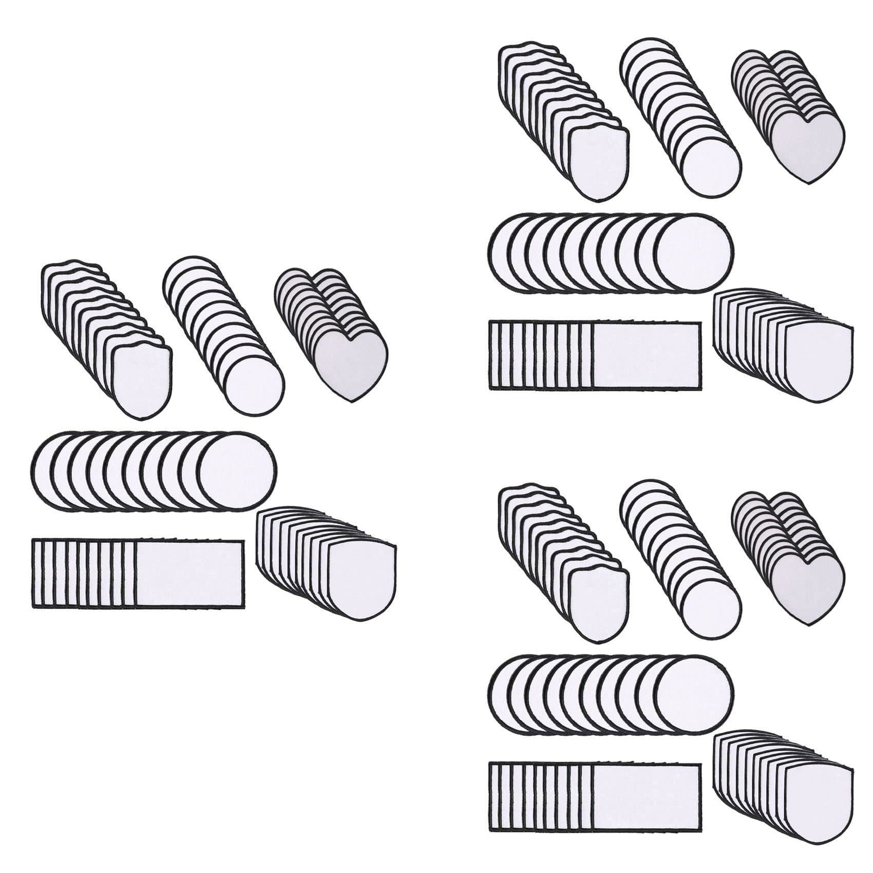 180 parches de sublimación en blanco de tela, parches termoadhesivos para reparar sombreros, camisas, zapatos, suministros