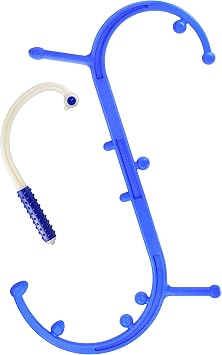 Body Back Buddy - USA Made FSA Eligible - Classic & Mini Bundle, Full Body Trigger Point Massage Tool, Neck & Back Pain Relief, Deep Tissue Stress Relief Blue