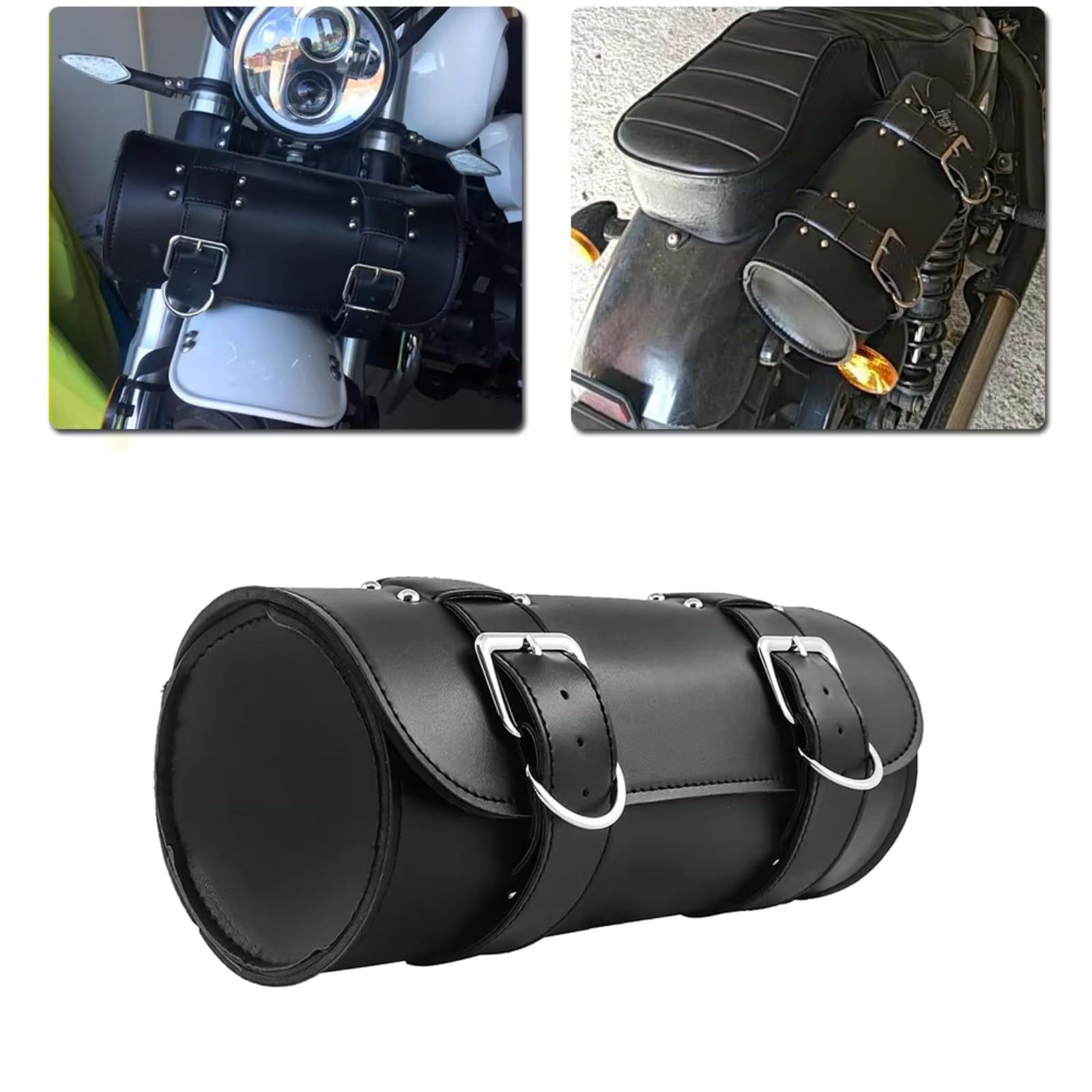 Compatibile Con Chopper Per Bobber Per Cruiser Borse Laterali In PU Attrezzi Anteriori/posteriori Accessori Borse Laterali Modifiche Ricambi Sacche Moto