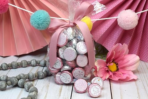 Miniatura 3 de AmandaCreation - Etiquetas adhesivas de beso de primera comunión para niñas, 300 calcomanías circulares de fiesta de tamaño 0.75 pulgadas para besos