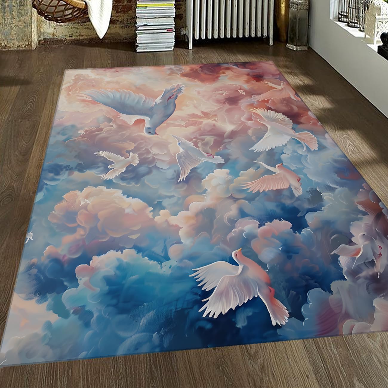 Descente de lit 160x200cm imprimé artistique abstrait haute qualité