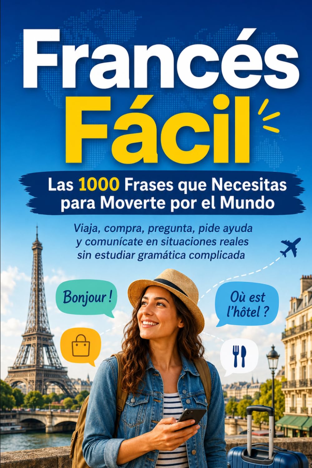 Francés Fácil Las 1000 Frases que Necesitas para Moverte por el Mundo: Viaja, compra, pregunta, pide ayuda y comunícate en situaciones reales sin estudiar gramática complicada