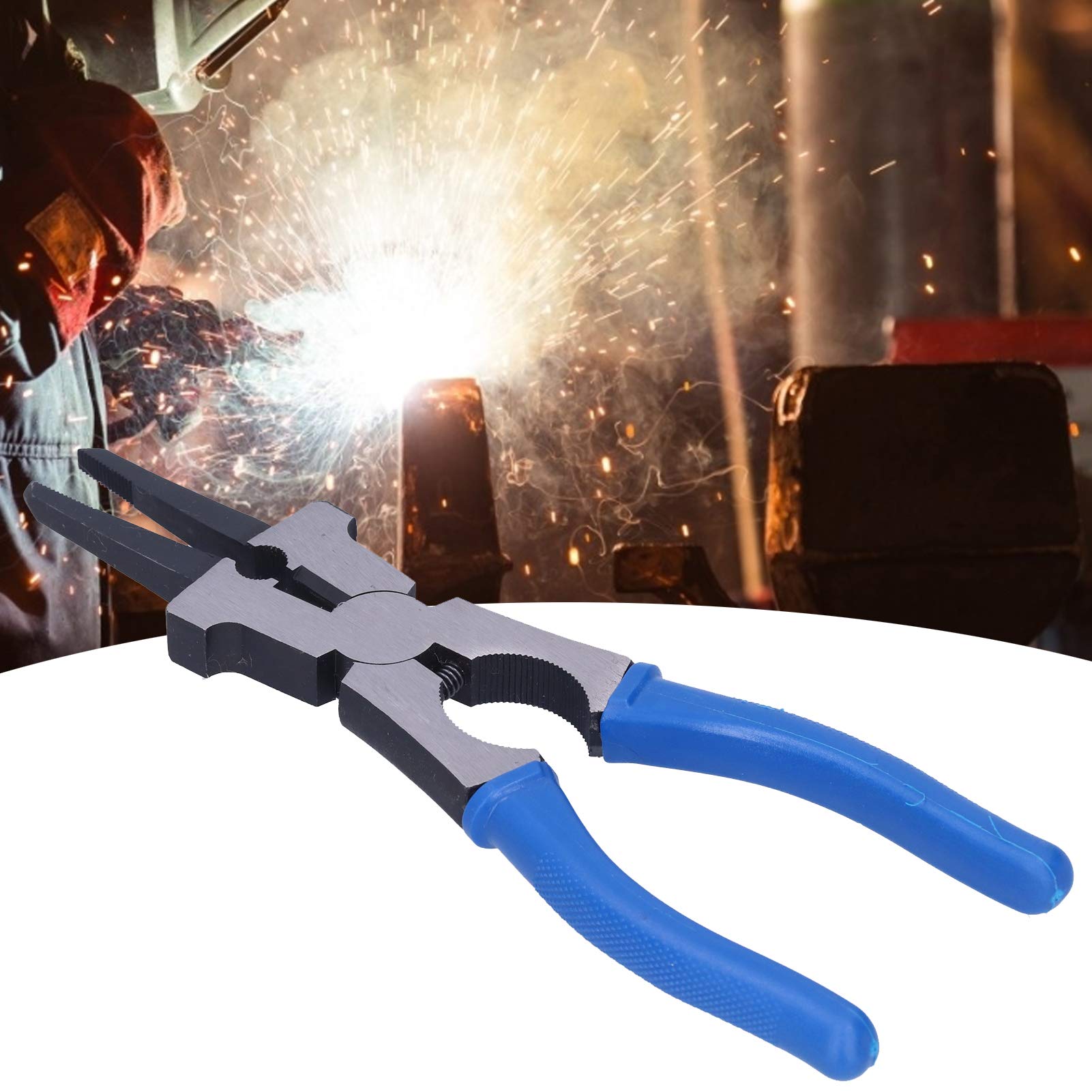 Fafeicy Alicates Profesionales para Soldadura MIG, Acero Alto Carbono, Diseño Ergonómico con Mango TPR, Resistente y Duradero