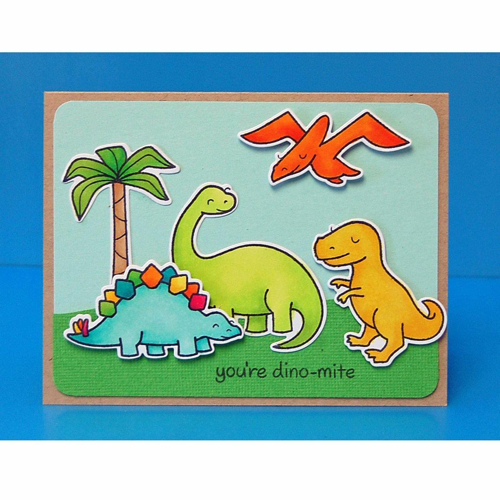 Lawn Fawn Sellos claros de cervatillo de c¨¦sped - Critters from the Past # LF602