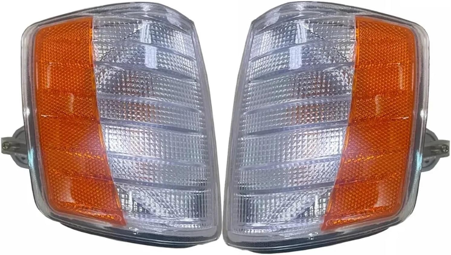 Front Turn Signal Corner Light Lamp Compatible with Mercedes-Benz W201 190E 190 19821983 1984 1985 1986 1987 1988 1989 1990-1995(Gray)