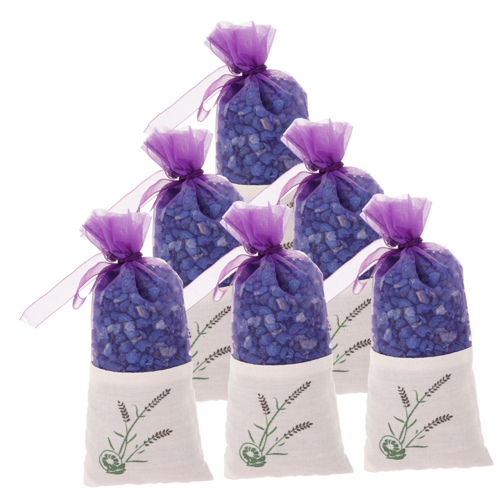 6 Pezzi Sacchetti Profumati Lavanda per Guardaroba e Auto | Retina Mesh Minerale Nano, Profumazione Naturale Persistente, Uso in Armadi e Cassetti