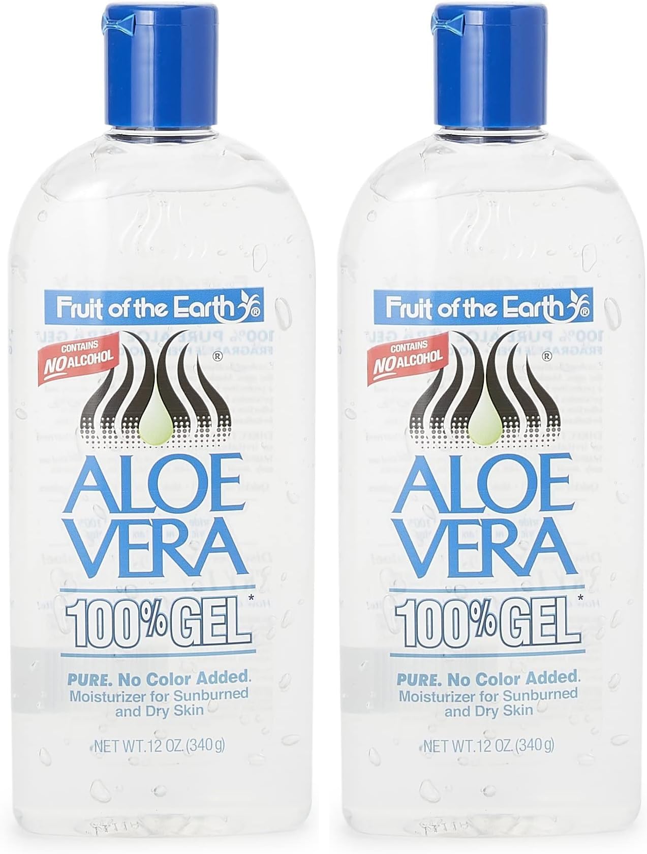 Moisturer Gel, Aloe Vera, 12 Ounce (Pack of 2)