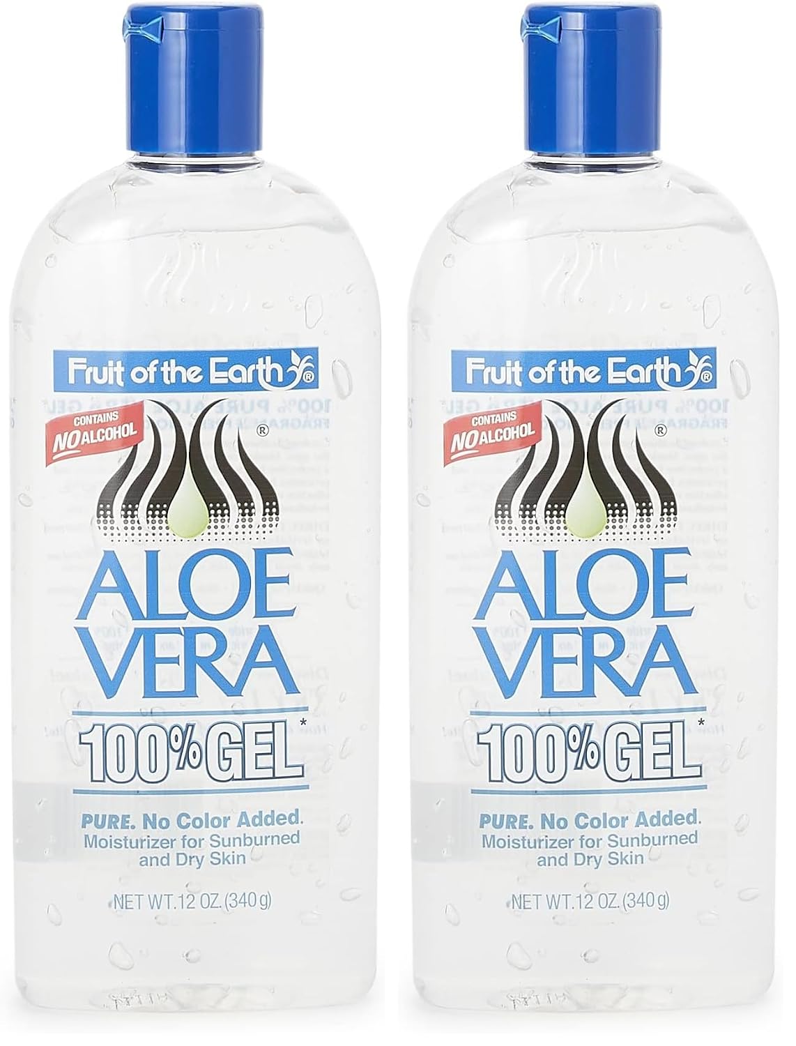 Fruit of the Earth Moisturer Gel, Aloe Vera, 12 Ounce