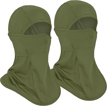 Headshion Cooling Balaclava Face Mask Men Women Summer, 2-Pack Lightweight Ski Mask Helmet Liner with Long Neck Coverage