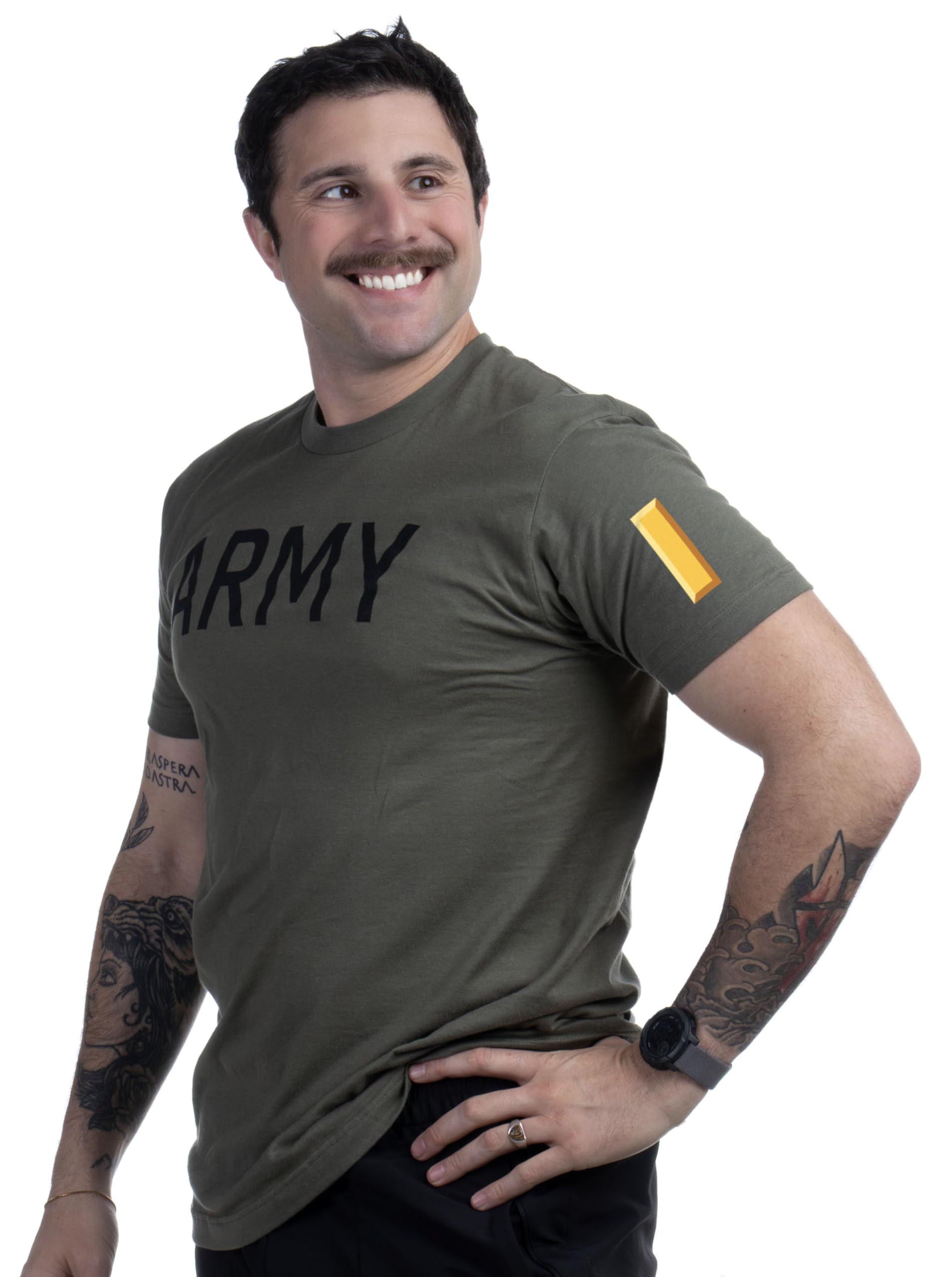 Army PT Style Shirt - U.S. Military Physical Training Infantry Veteran Workout T-Shirt
