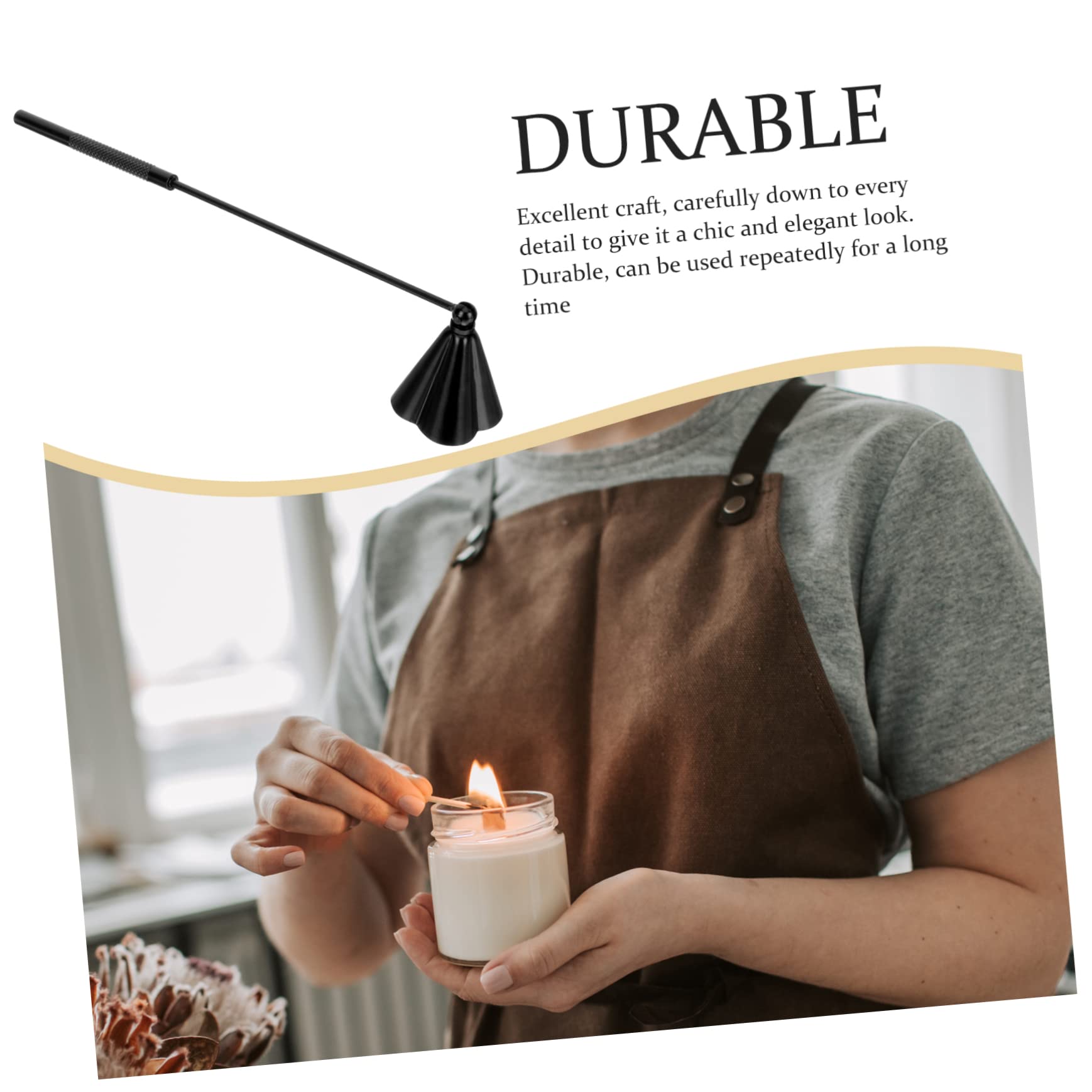 TOPBATHY 5stücke Edelstahl Kerzenlöscher Mit Langem Griff Sicheres Löschen Von Dochten Für Kerzenliebhaber Für Geburtstage Hochzeiten Und Feste Vintage Deko Für Zuhause Und Büro