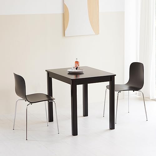 Miniatura 2 de Livinia No.10 - Juego de 2 sillas de comedor de madera moderna de mediados de siglo, sillas contemporáneas de madera curvada sin brazos para