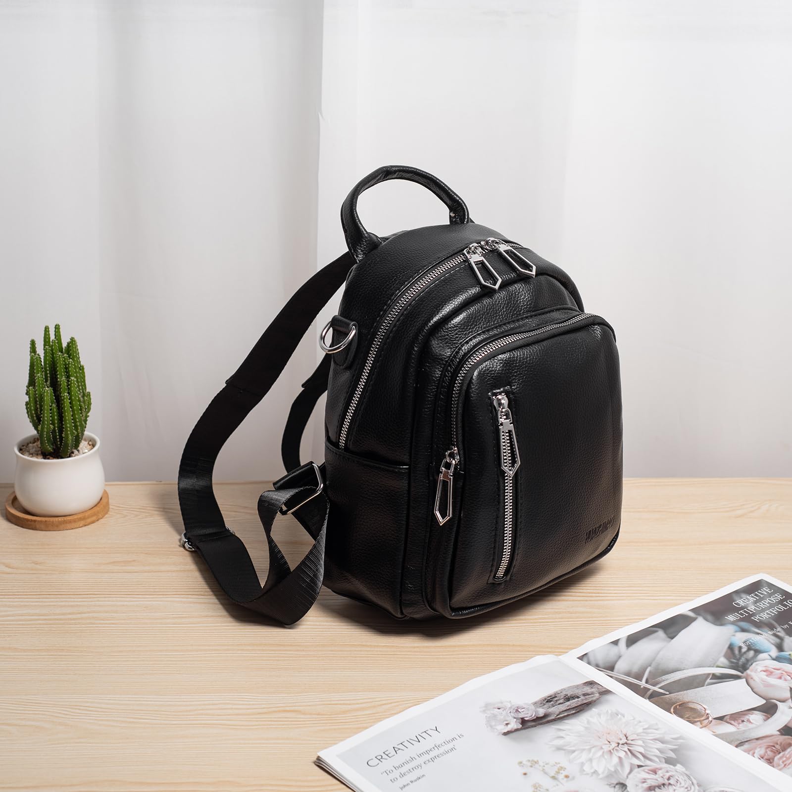 Mochila pequeña para mujer, mini mochilas de piel sintética para mujer, versátil, 3 en 1, bolso de mano de moda, mochilas de viaje