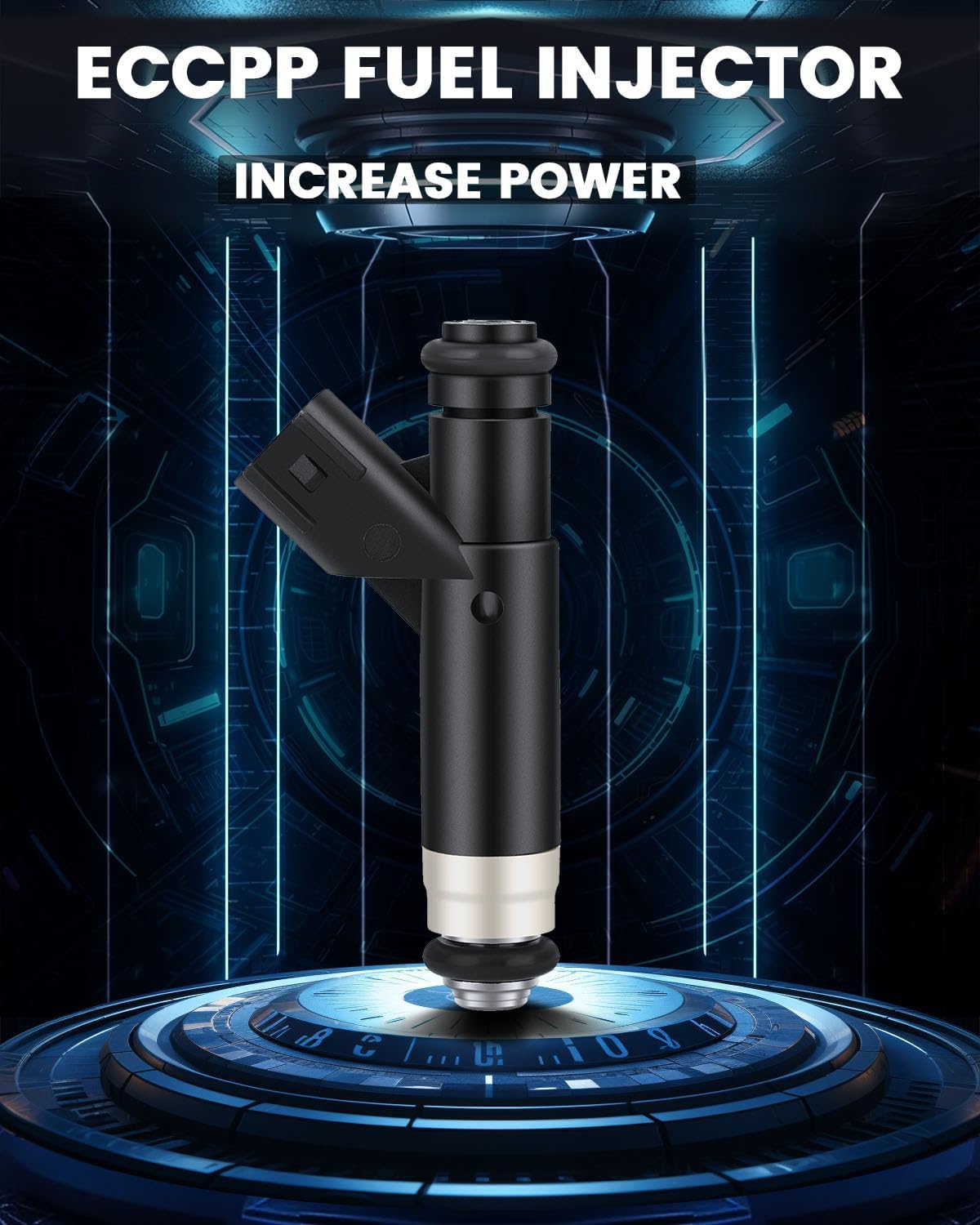 Fuel Injectors ECCPP 8 pcs 4 Holes Fuel Injector Kit 4L3E-9F593-B4C fit for 04-09 Ford E-150 04-05 Ford E-150 Club Wagon 03-09 Ford E-250 04-05 Ford Explorer 04-08 Ford F-150 04 Ford F-150 Heritage