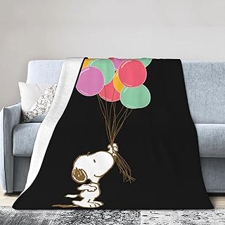 ブランケット スヌーピー 毛布 ひざ掛け フランネル毛布 マイクロファイバー ふわふわ 軽量 暖かい 四季対応 子供用 保育園 オフィス 旅行 出張 車内 キャンプ 冷房対策 誕生日 プレゼント 125cm x 100cm