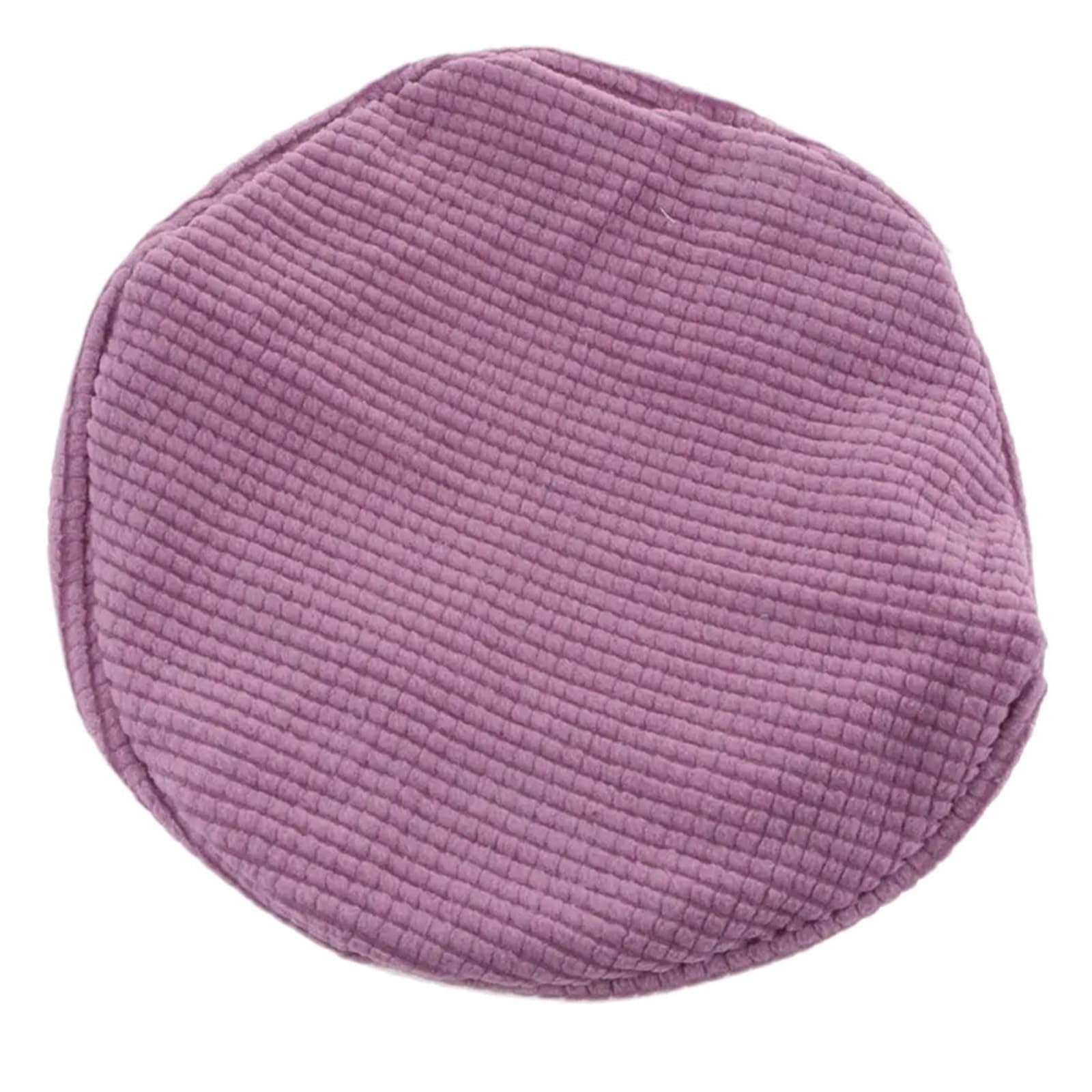 SHENJMAI Stool Covers Round Round Bar Stool Cover Chair Seat Cushion Stretchable Fits for 30-38cm / 12-15 Inch Stools(Light Purple)