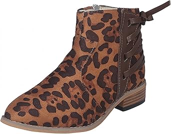 leopard print ankle boots amazon