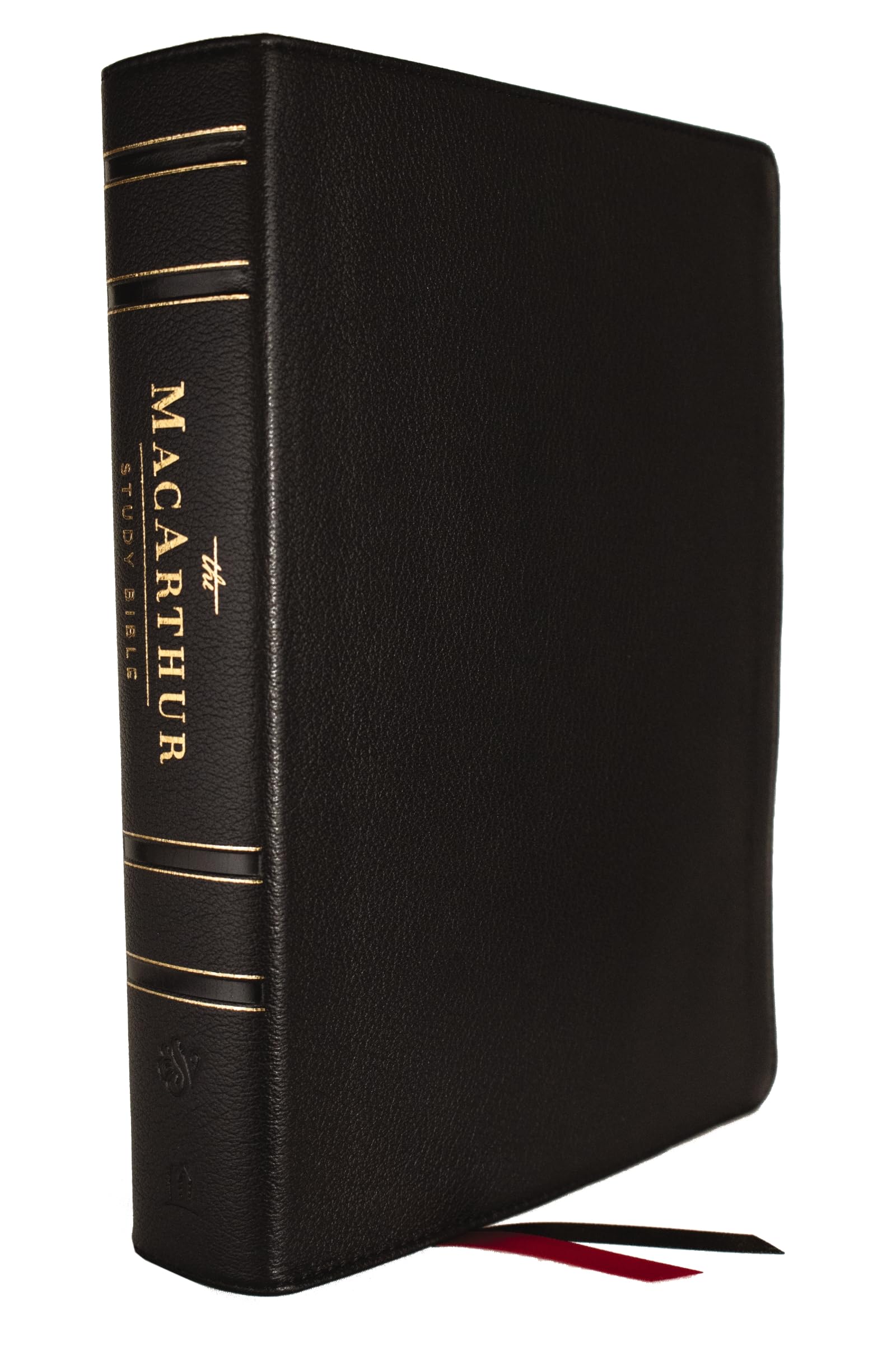 ESV, MacArthur Study Bible, 2nd Edition, Genuine leather, Black, Leatherbound Hardback,