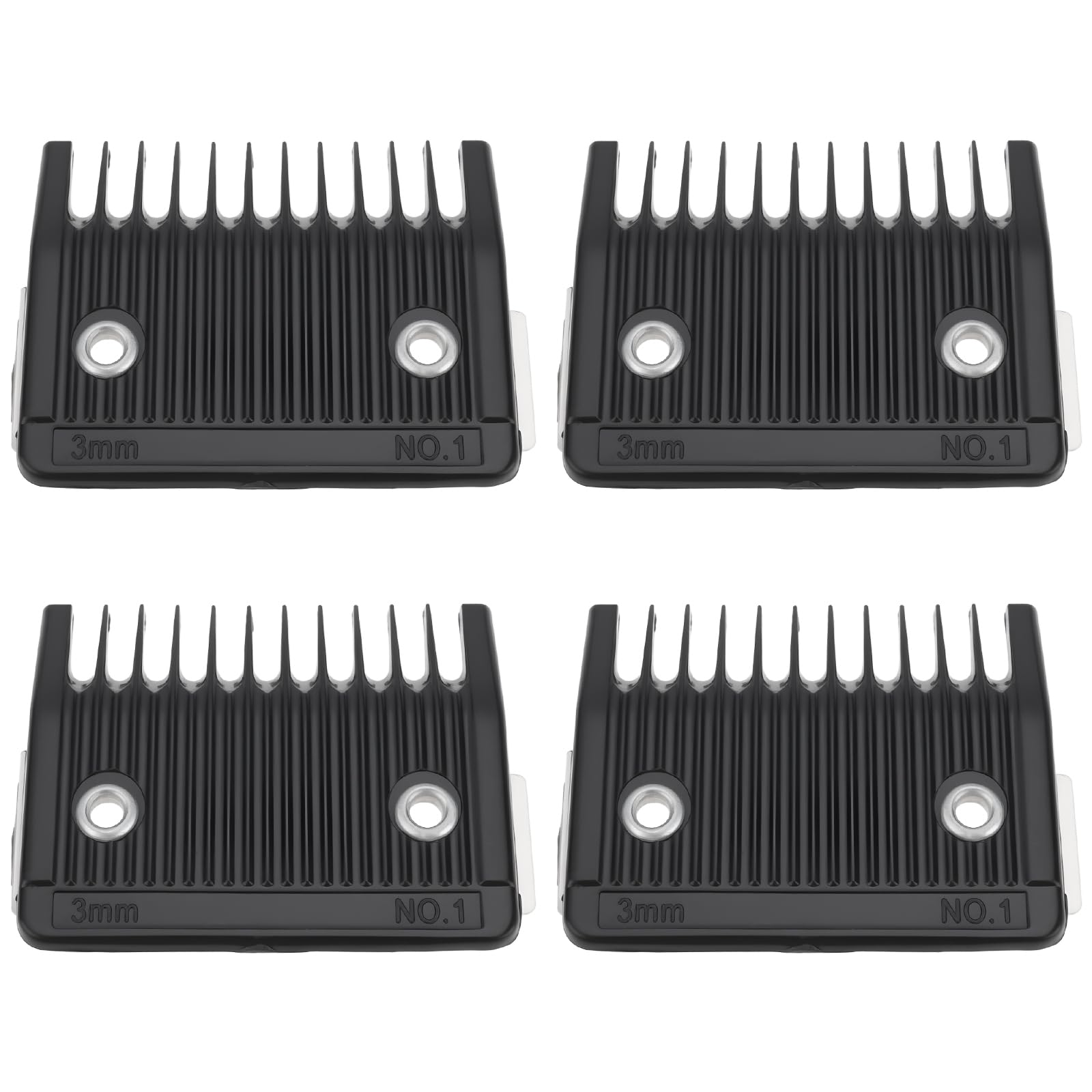 The Lord of the Tools 4pcs Peignes de Fixation pour Tondeuse Classique N° 1 Guide Arrière en Métal de 3 Mm Compatible avec Wahl 8467 Tondeuses