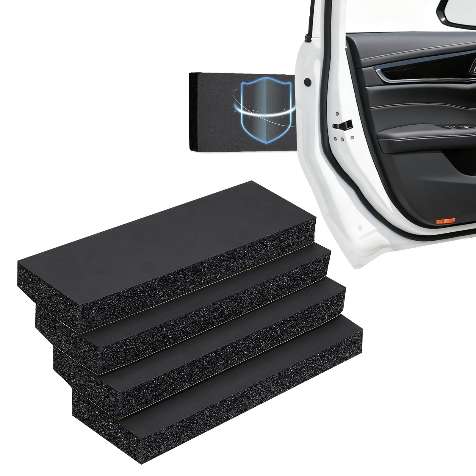 4 Stück Garagen Wandschutz, Wandschutz Selbstklebend 30 x 10 x 3 cm, Extra Dicker Türschutz, Auto Türkantenschutz für Garagenwand Parkplatz Carport