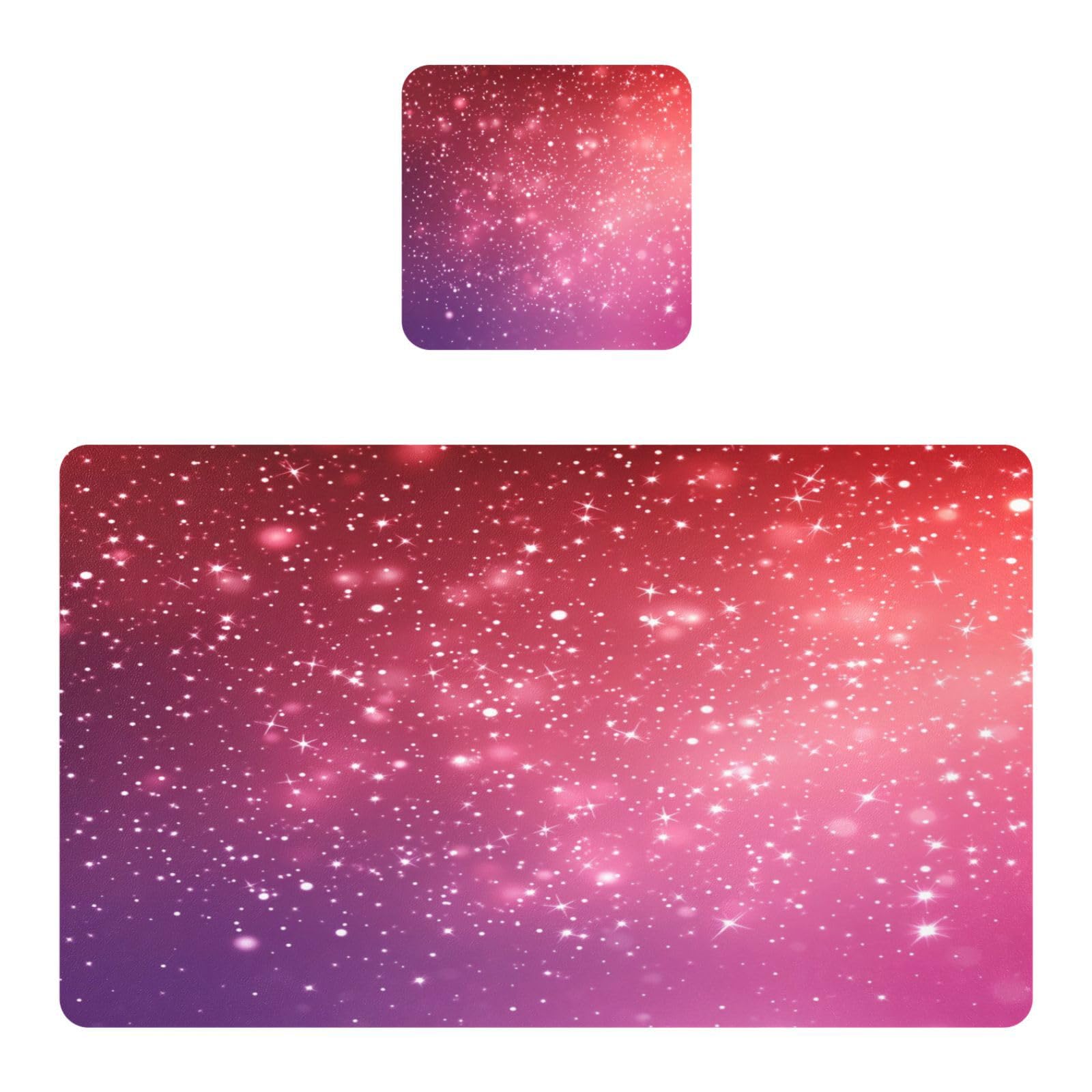 BURSTDDY Shiny Dot Placemat Waterproof Place Mat for Dining Table