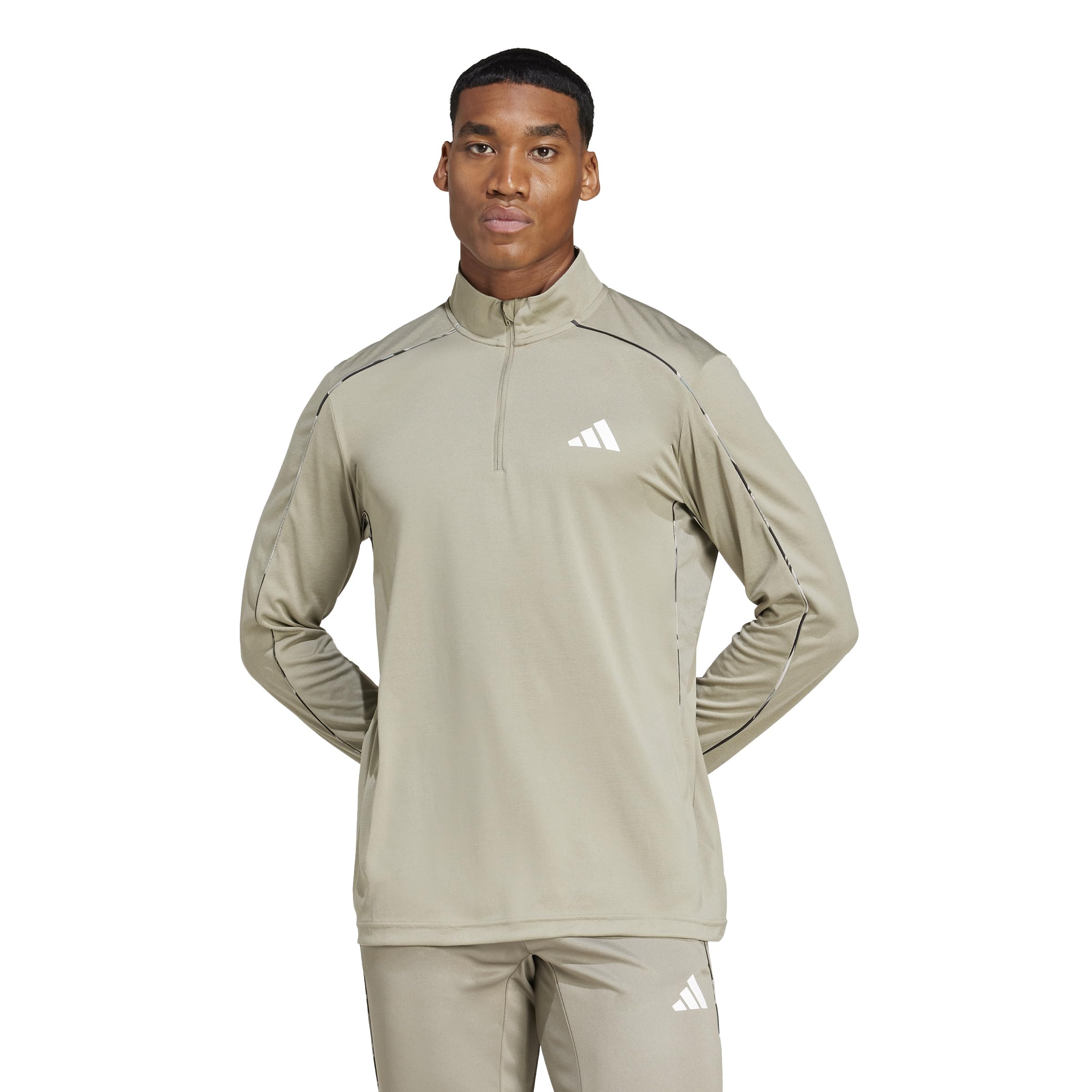 adidas Men's Train Essentials Camouflage Quarter-Zip Sweatshirt