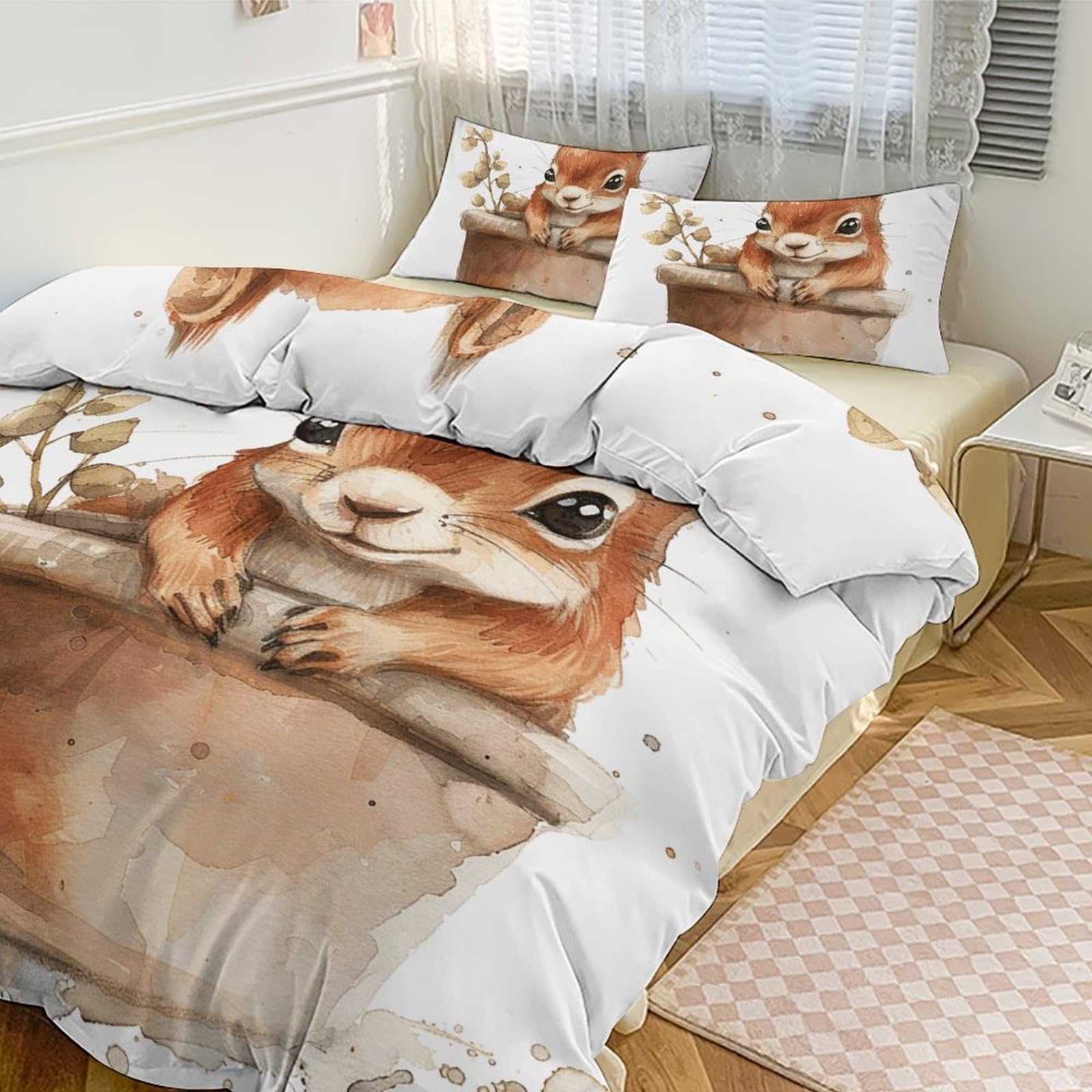 Parure de lit réversible douillette pour transformer votre chambre en nid cocooning