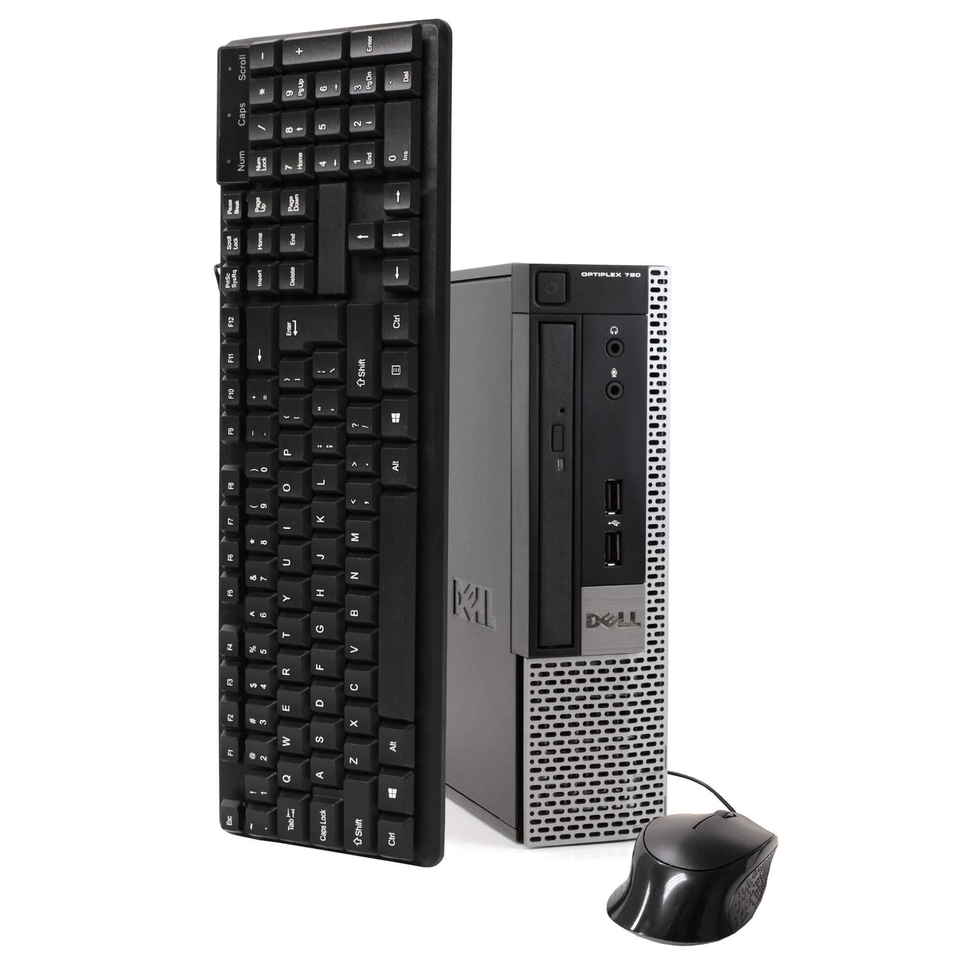 Dell Dell 790 Ultra Small Form Factor Desktop Computer PC, 3.20 GHz Intel i5 Quad Core Gen 2, 16GB DDR3 RAM, 2TB Hard Disk Drive (HDD) SATA Hard Drive, Windows 10 Professional 64Bit (Renewed)