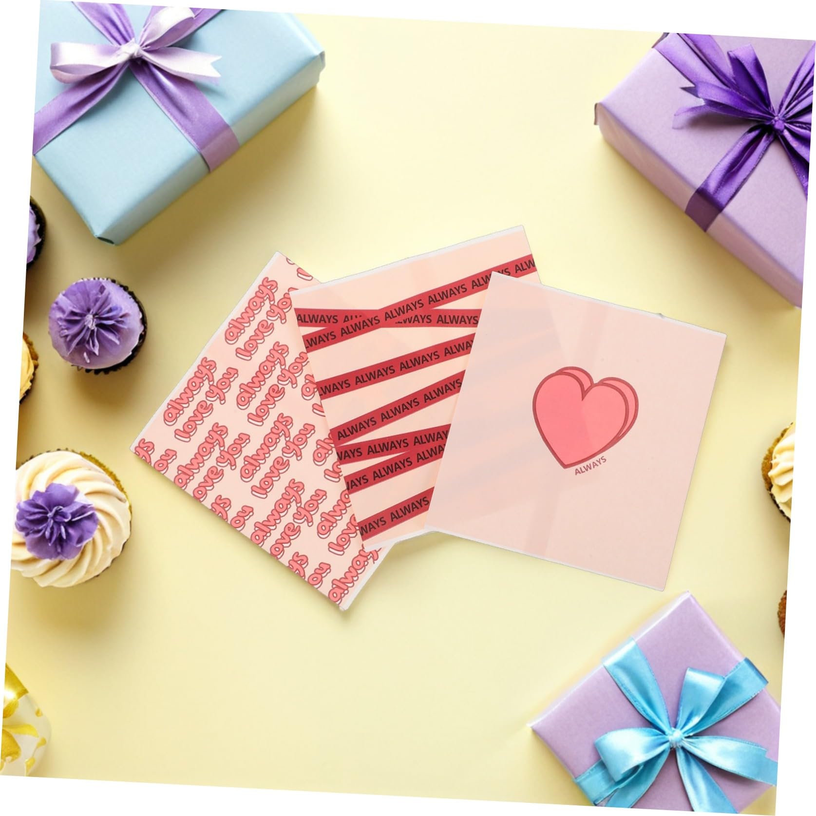 VALICLUD 5 Set Adoro Il Sacchetto Di Carta A Nastro Inglese Borsa Snack Multifunzione Sacchetto Di Prodotti Da Forno Sacchetti Per Biscotti Piccoli Sacchetti Di Caramelle 30 Pezzi * 5