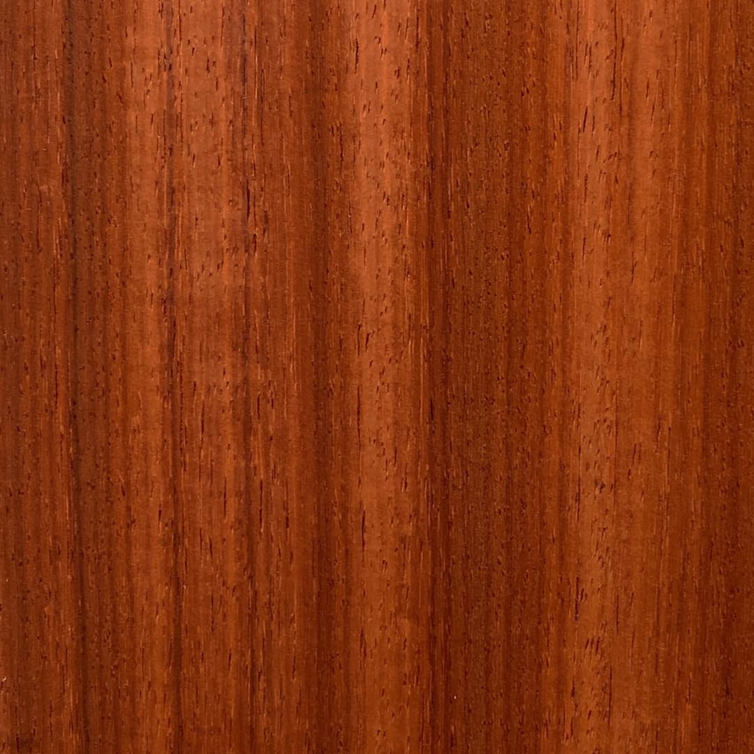 Lot de 10 feuilles de placage de bois naturel pour la marqueterie de Padouk, 280 x 180 x 0,6 mm