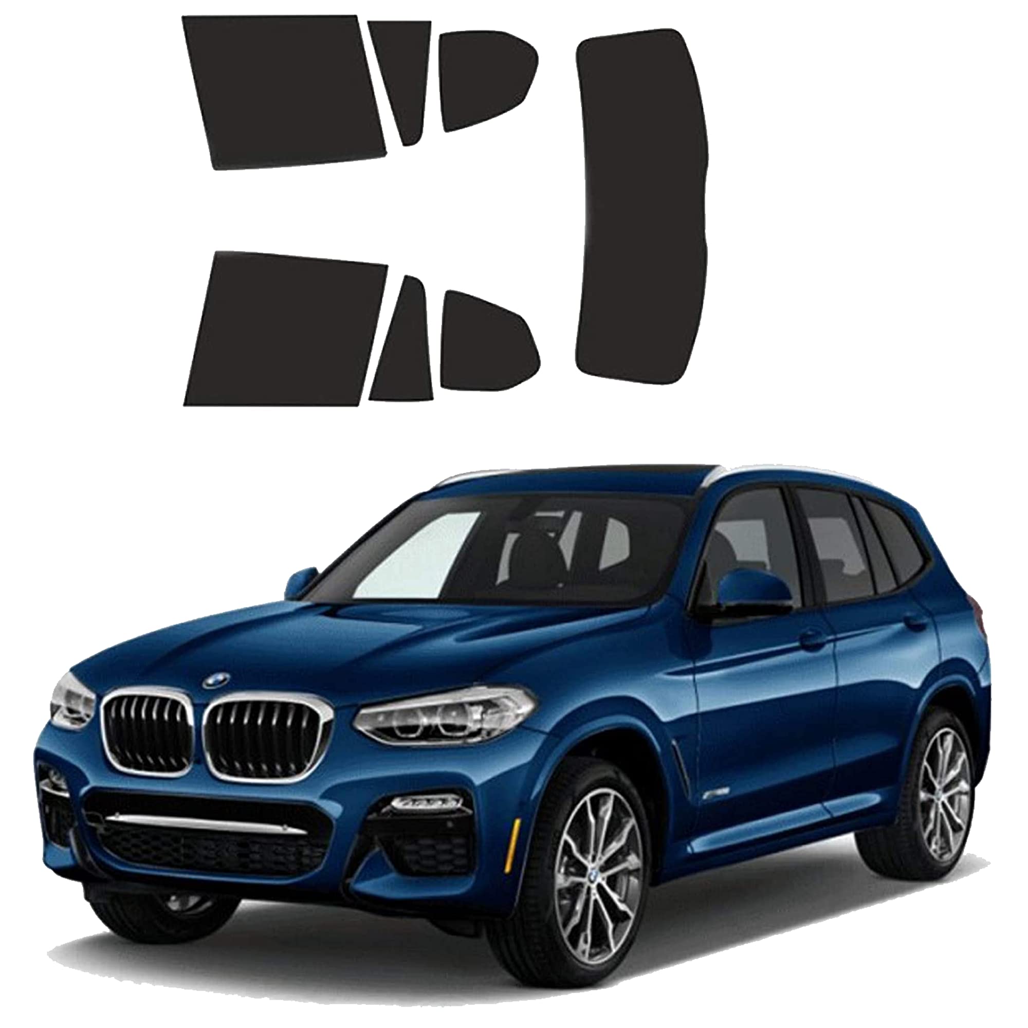 Generico Pellicole Oscuramento Vetri Auto Pre Tagliate a Misura Ricambio Compatibile con BMW X3 dal 2018 a Oggi LOLLOMOTO (20% Scura)