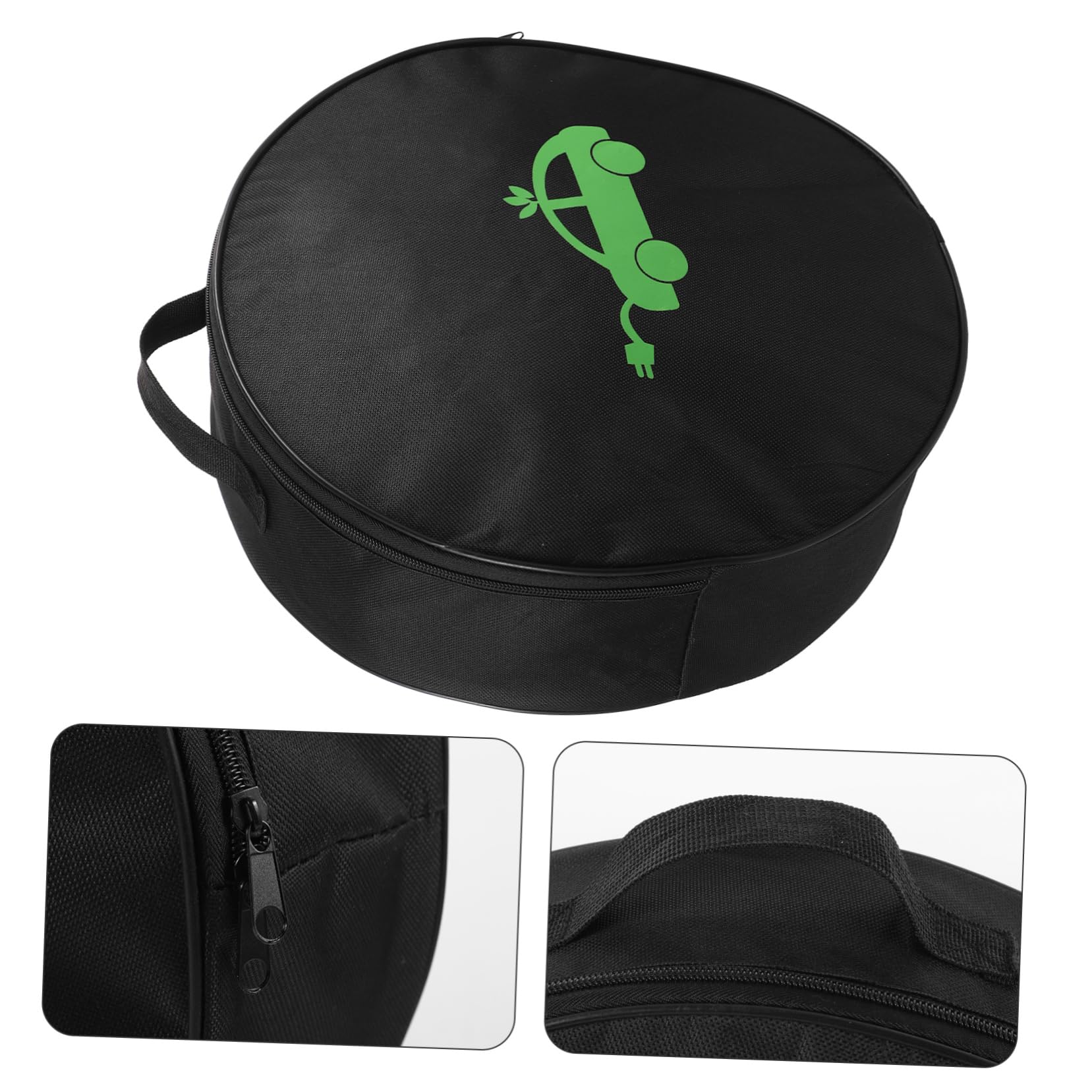 Luxshiny Estuche Organizador para Cargador De Vehículos Eléctricos Portátil y Resistente, Bolsa Redonda y Antichoque para Cables De Carga Ev, Adecuado para Viaje y Uso En Coche