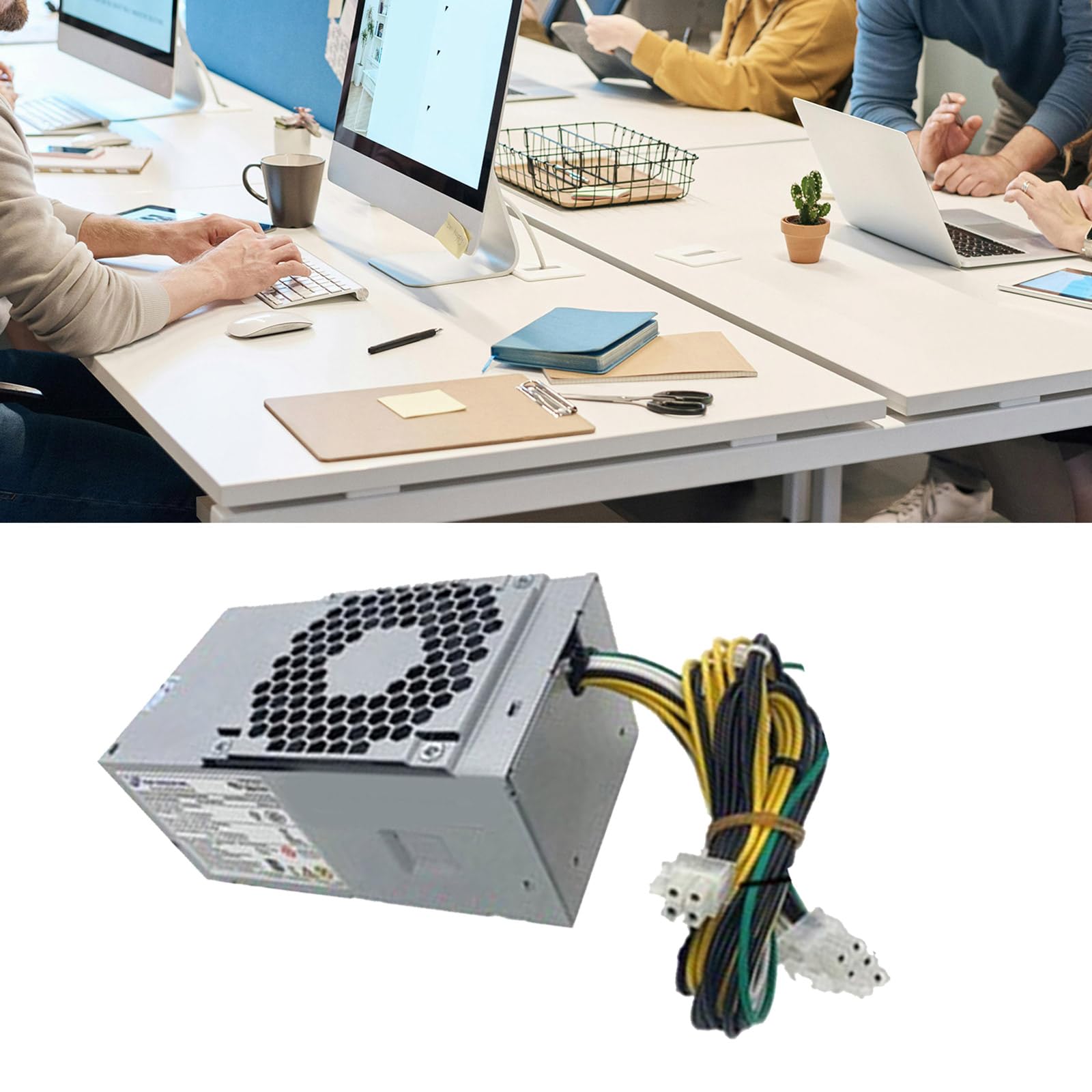 Alimentatore di rete per computer ad alta efficienza e silenzioso per desktop, potenza di commutazione 8 PIN (6+2 PIN), 180W - 600 risparmio energetico