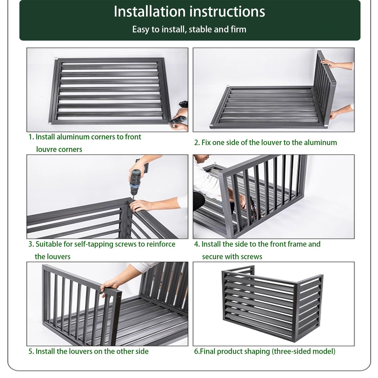 Amazon.co.jp: エアコン室外機カバー アルミ日除よけ室外 機