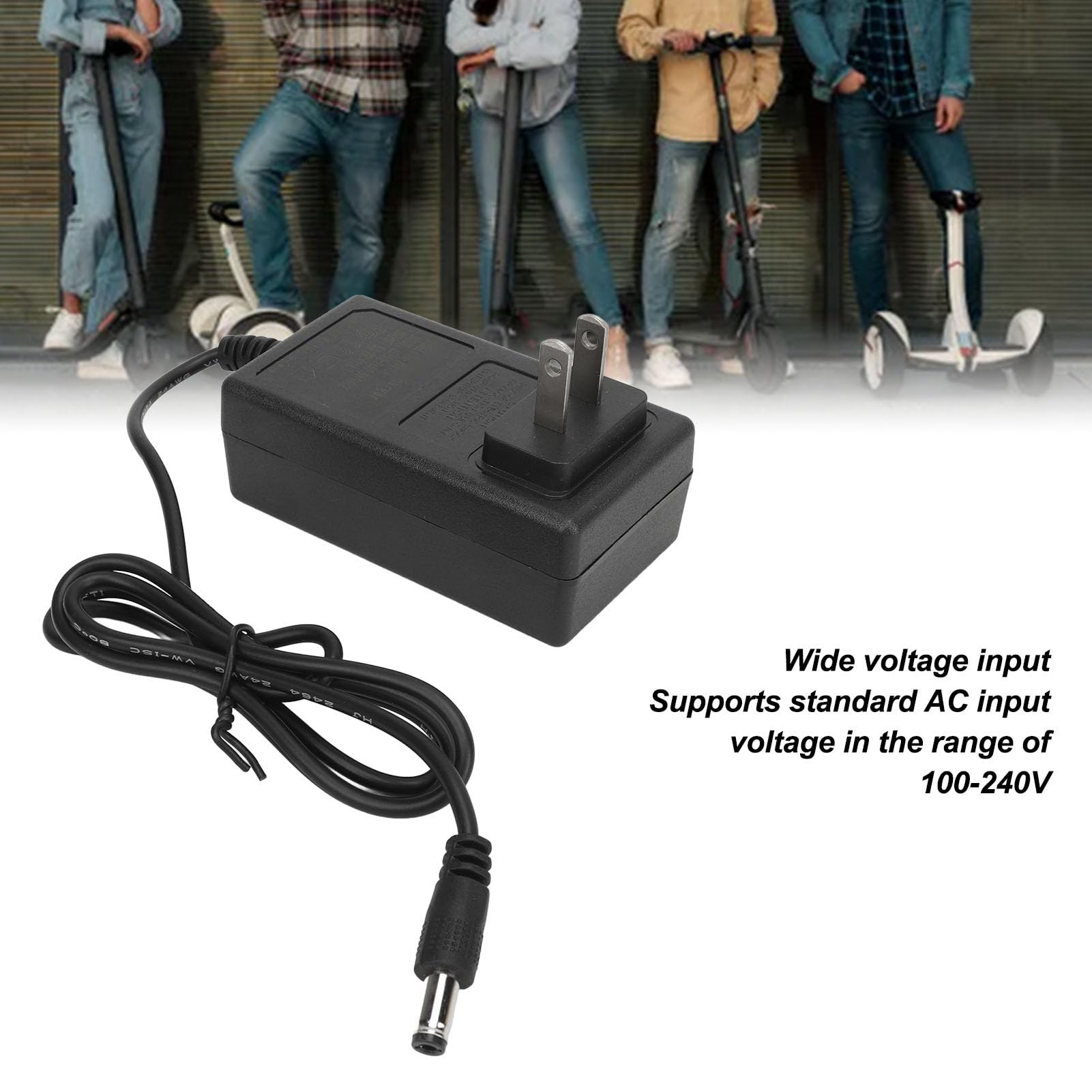 Li-ion Battery Charger Power Adapter, 29.4V 1A Power Adapter with US Plug AC100?240V Lithium Battery Charger for Toy Cars