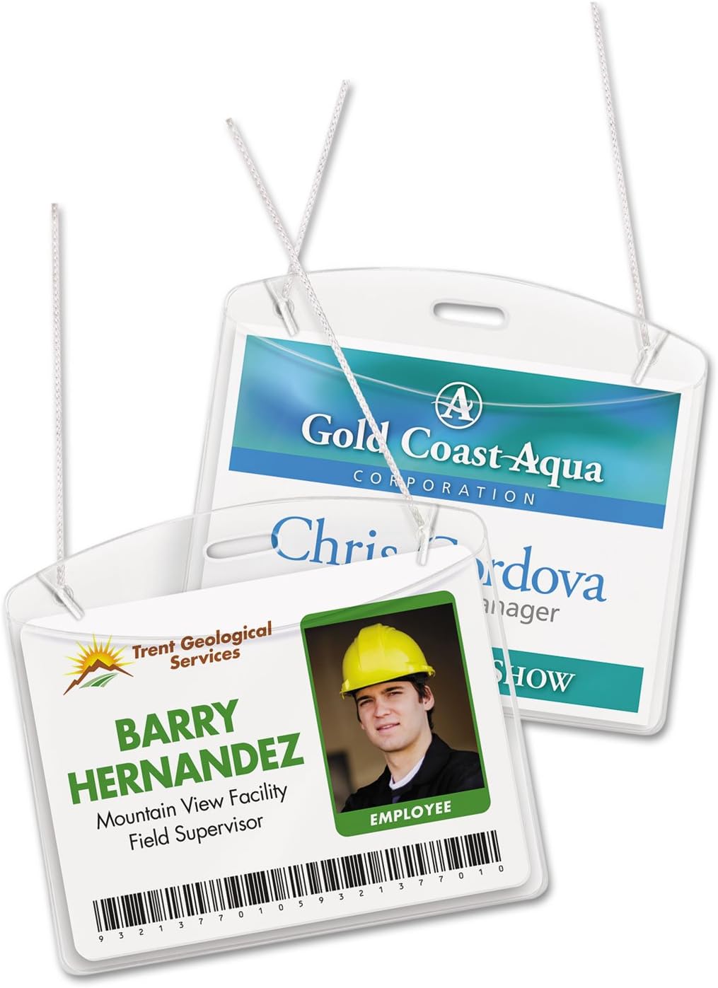 AVERY AVE2922 - Secure Top Hanging-Style Badge Holders