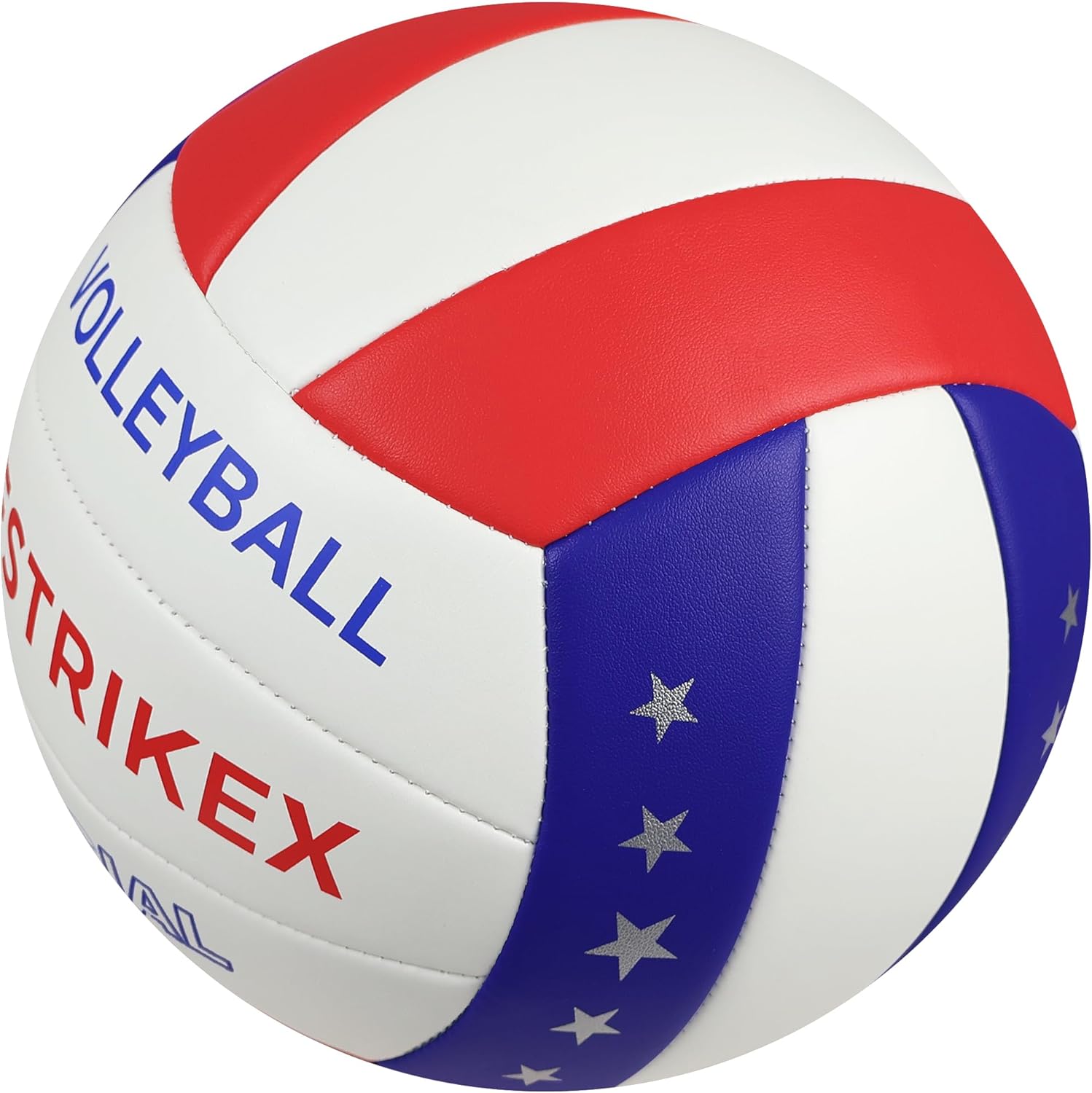 Glow in The Dark Volleyball Size 5 Official Size Indoor & Outdoor Volleyball with Night-Glow Effect Luminous Night Ball for Beach Gym Backyard with Pump Kit
