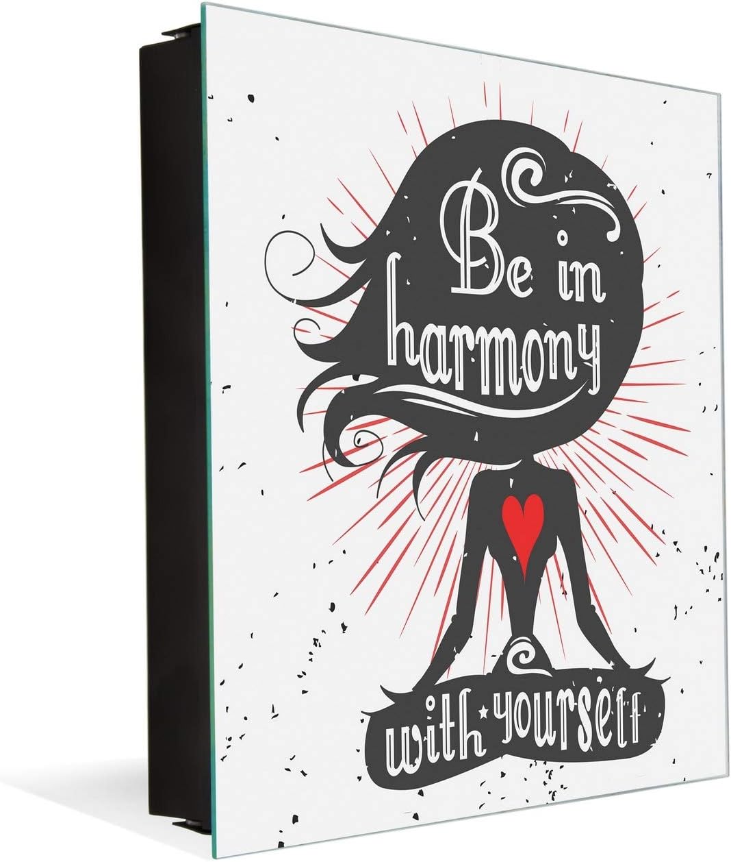 50 Keys Cabinet and Dry Erase Board in ONE K16 Doodle Texts: Be in Harmony
