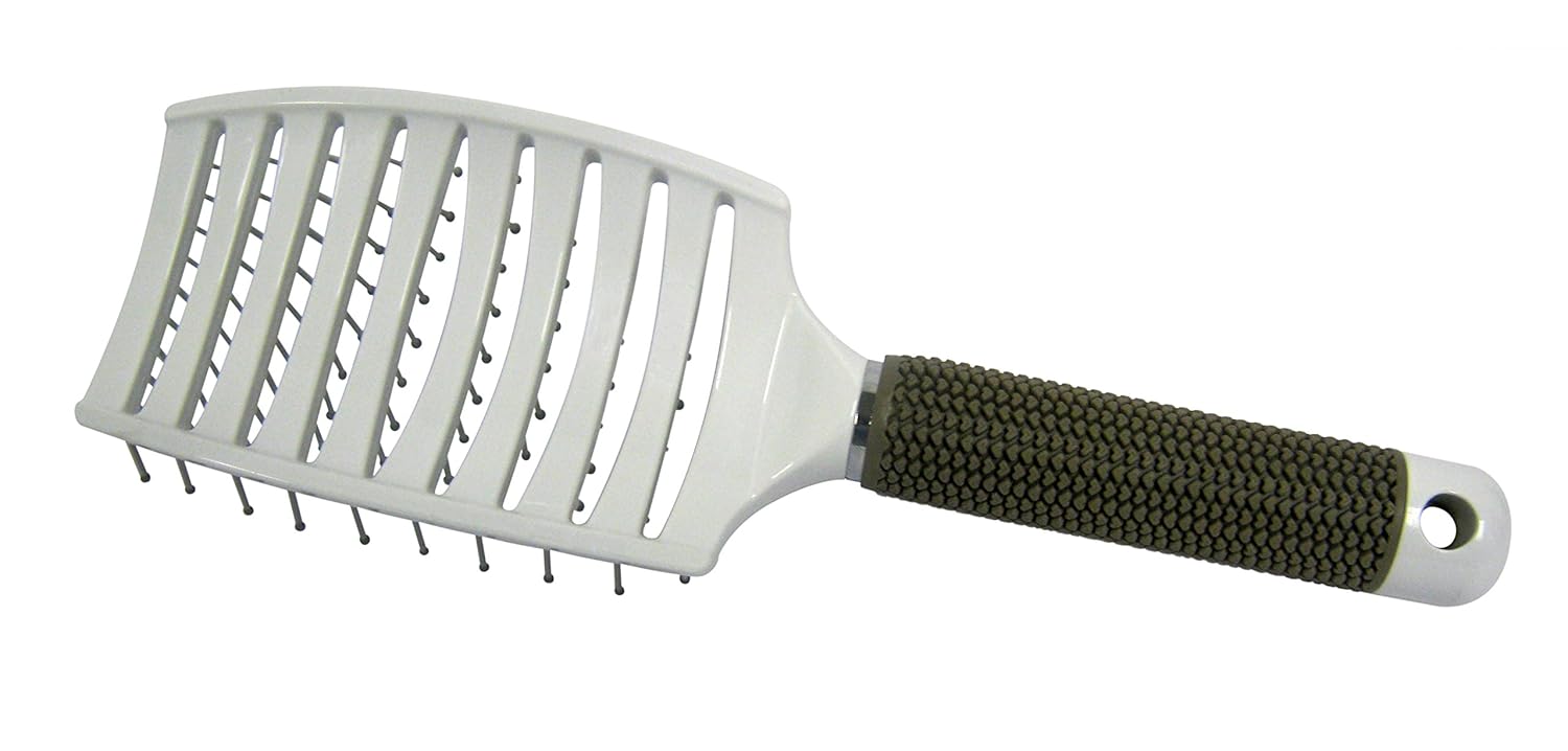 UNNIQUE Quick Dry Vented Hair Brush- Anti-Static Detangler Brush for Enhanced Volume & Shine Professional Curved and Vented Hair Brush for Women For All Hair Types