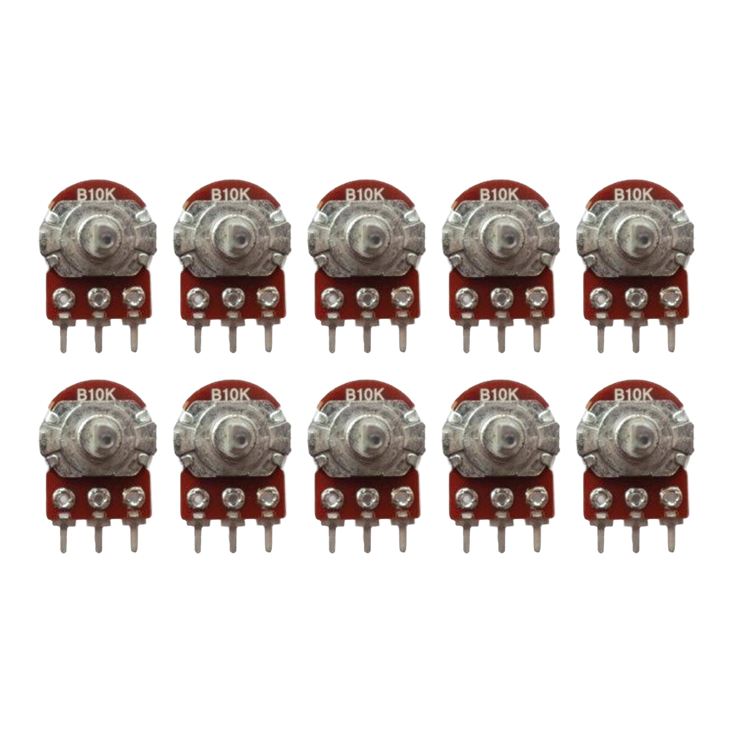 Electronic Spices PACK OF 10 10K ohm D-SHAFT potentiometer, single variable resistor-picture-31
