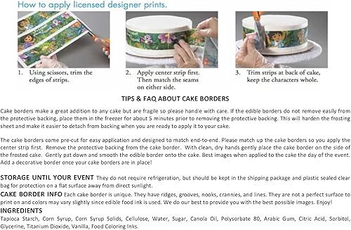 Miniatura 3 de Bastón de caramelo de Navidad a rayas comestibles para tartas  Juego de 3 tiras