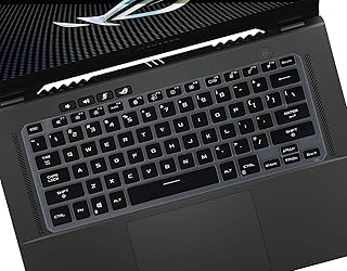 Keyboard Cover for 15.6" ASUS TUF Dash 15 & TUF Dash F15 FX516PM FX516PR, ROG Zephyrus G15 GA503 GA503QR GA503QS GA503QM, ROG Flow X13 GV301HQ Series Gaming Laptop - Black