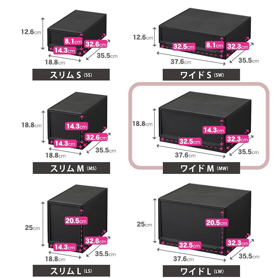Komomo　引き出し３段 SANKA（家具、インテリア） 収納ボックス カタス M カラー